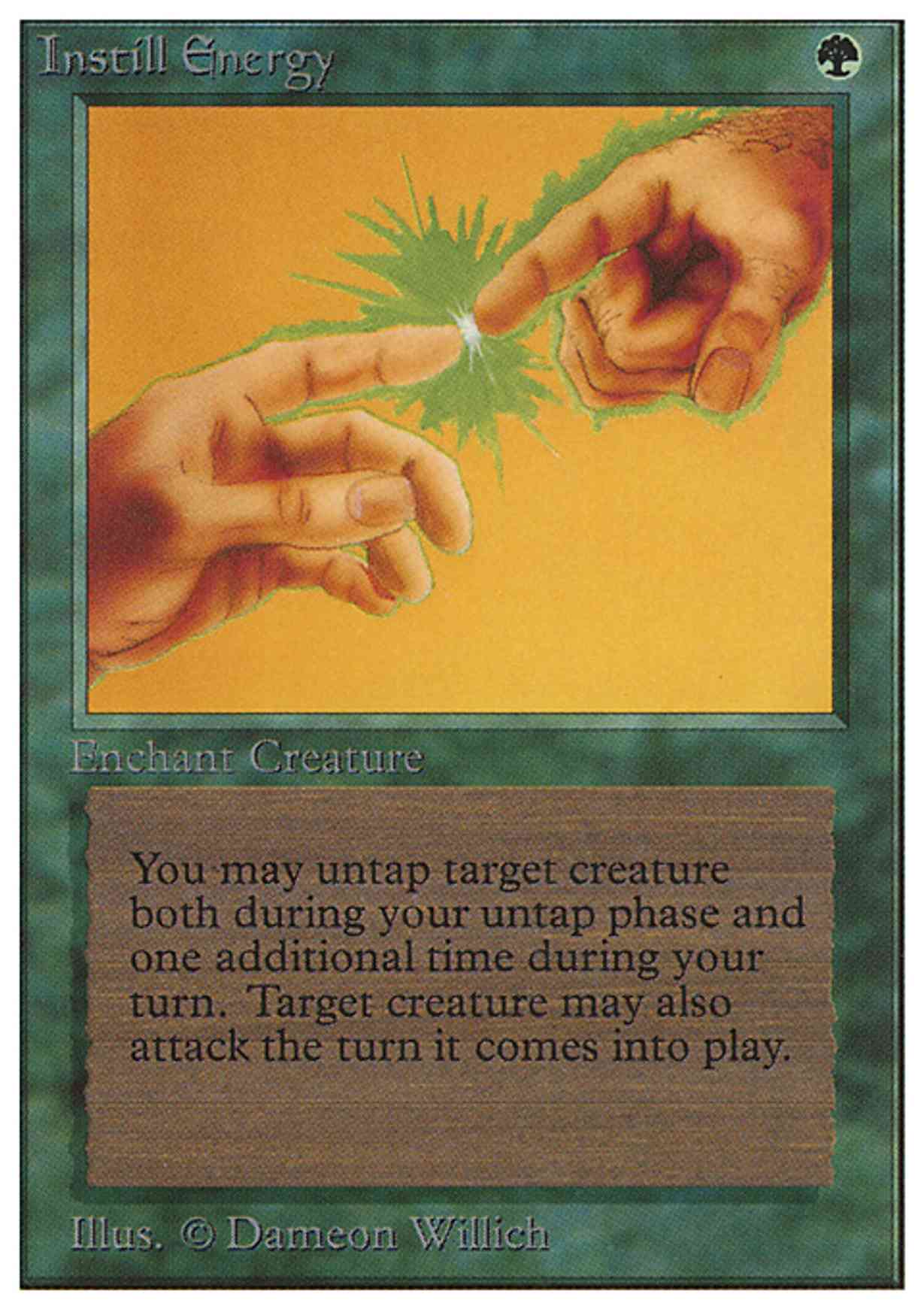 Instill Energy magic card front