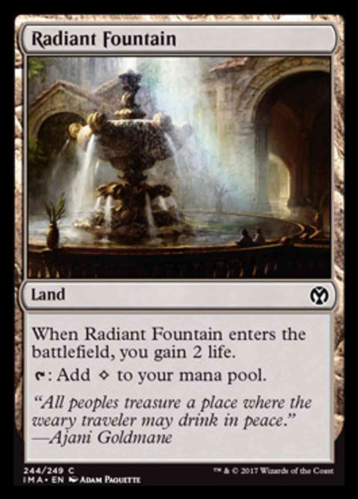 Radiant Fountain magic card front