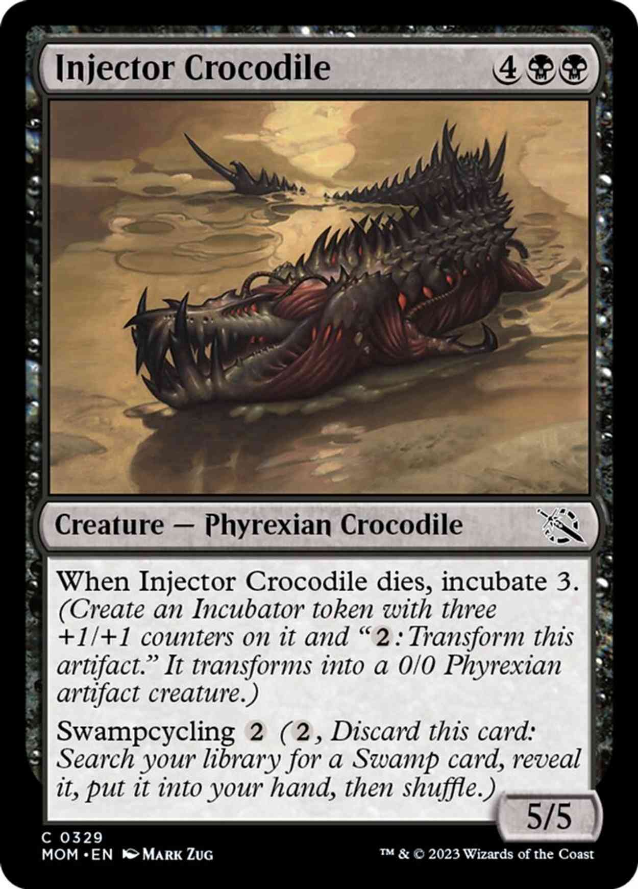 Injector Crocodile magic card front