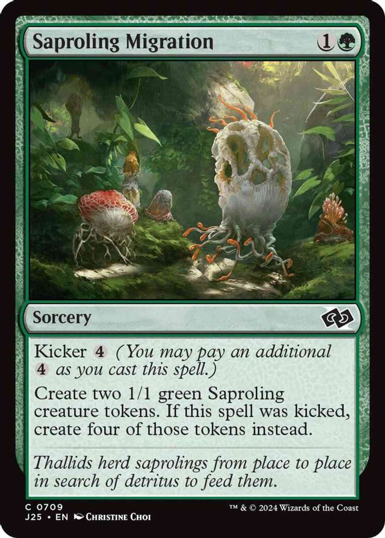 Saproling Migration magic card front