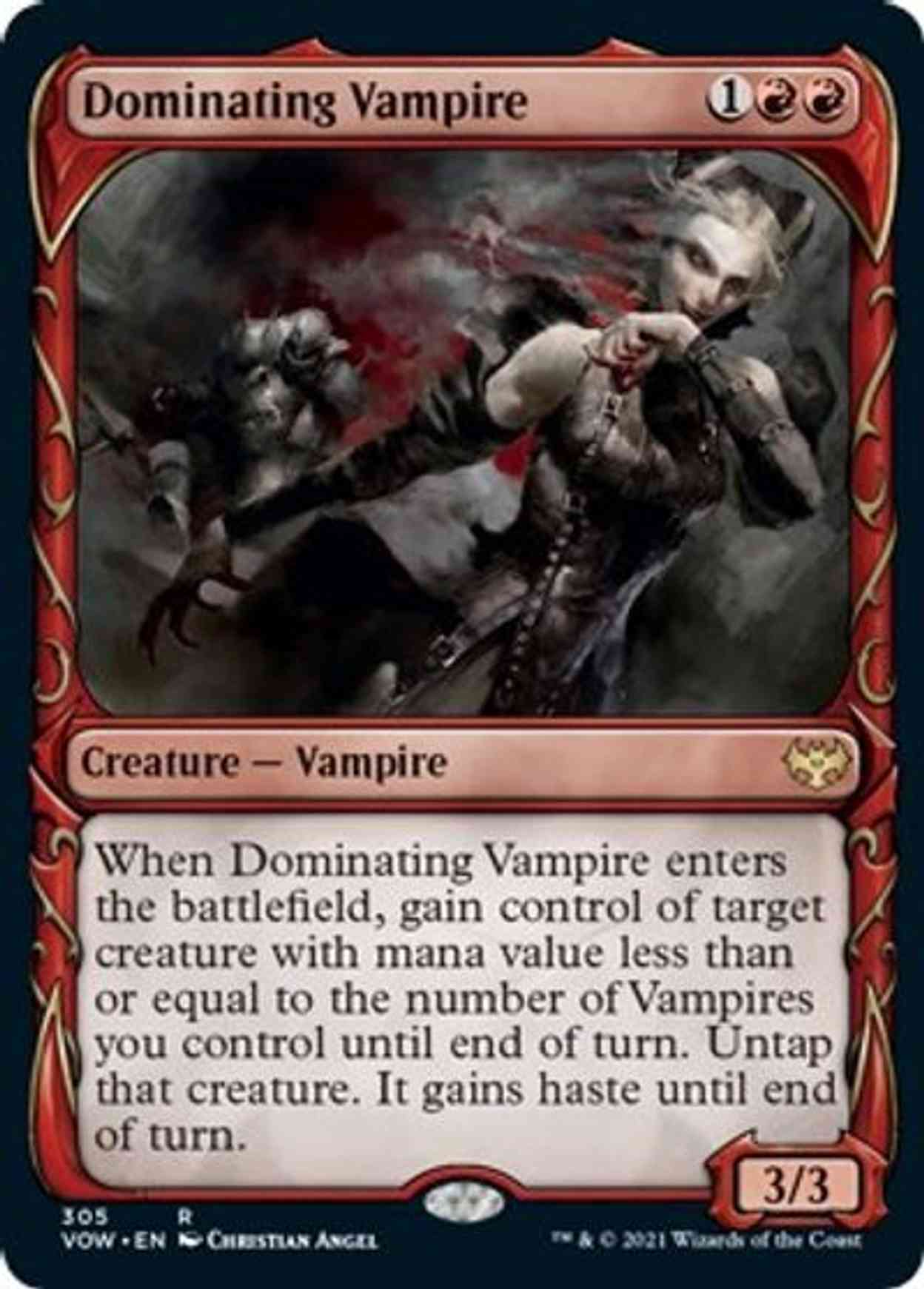 Dominating Vampire (Showcase) magic card front