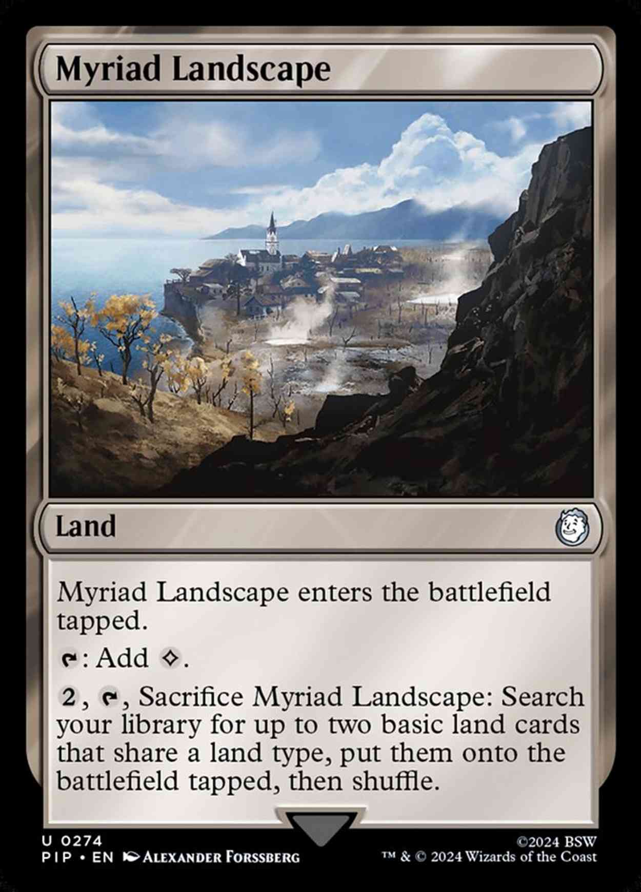Myriad Landscape Price from mtg Universes Beyond Fallout
