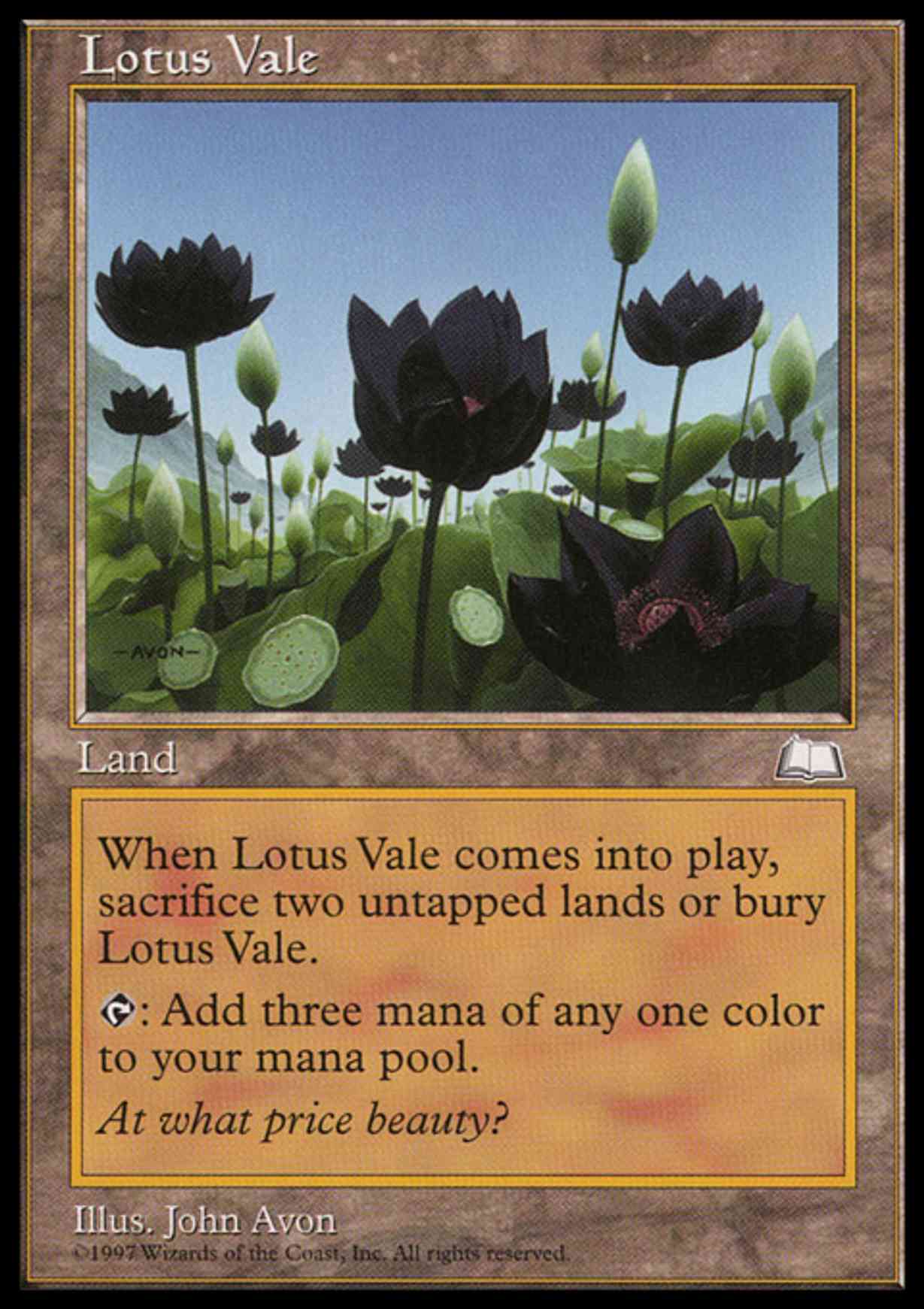 Lotus Vale magic card front