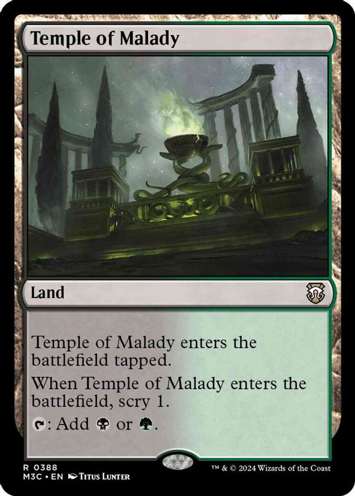 Temple of Malady (Ripple Foil) magic card front