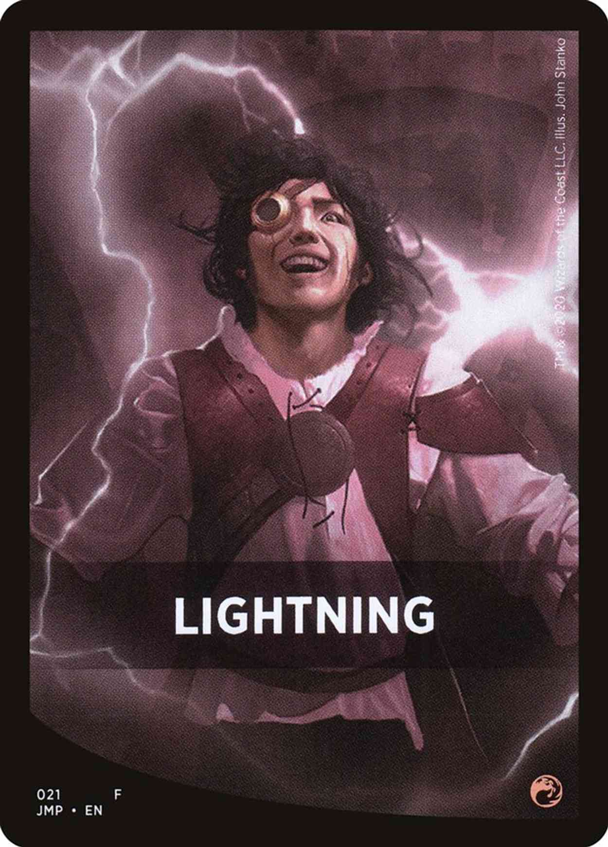 Lightning Theme Card magic card front