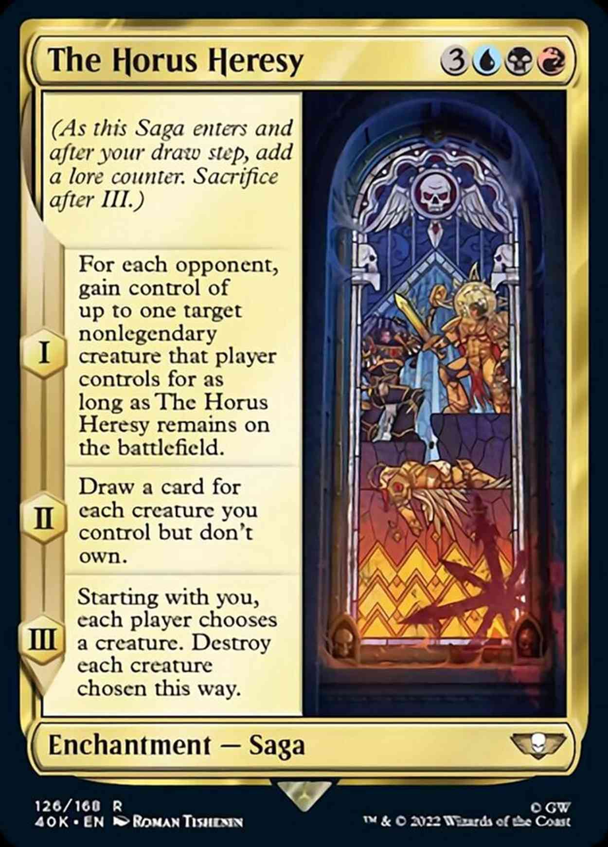 The Horus Heresy magic card front