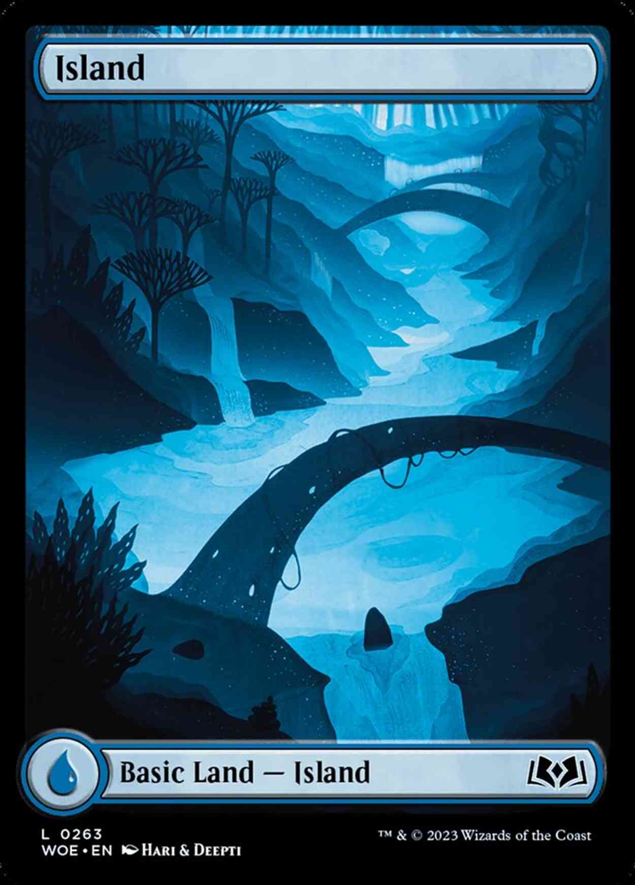 Island (263) magic card front