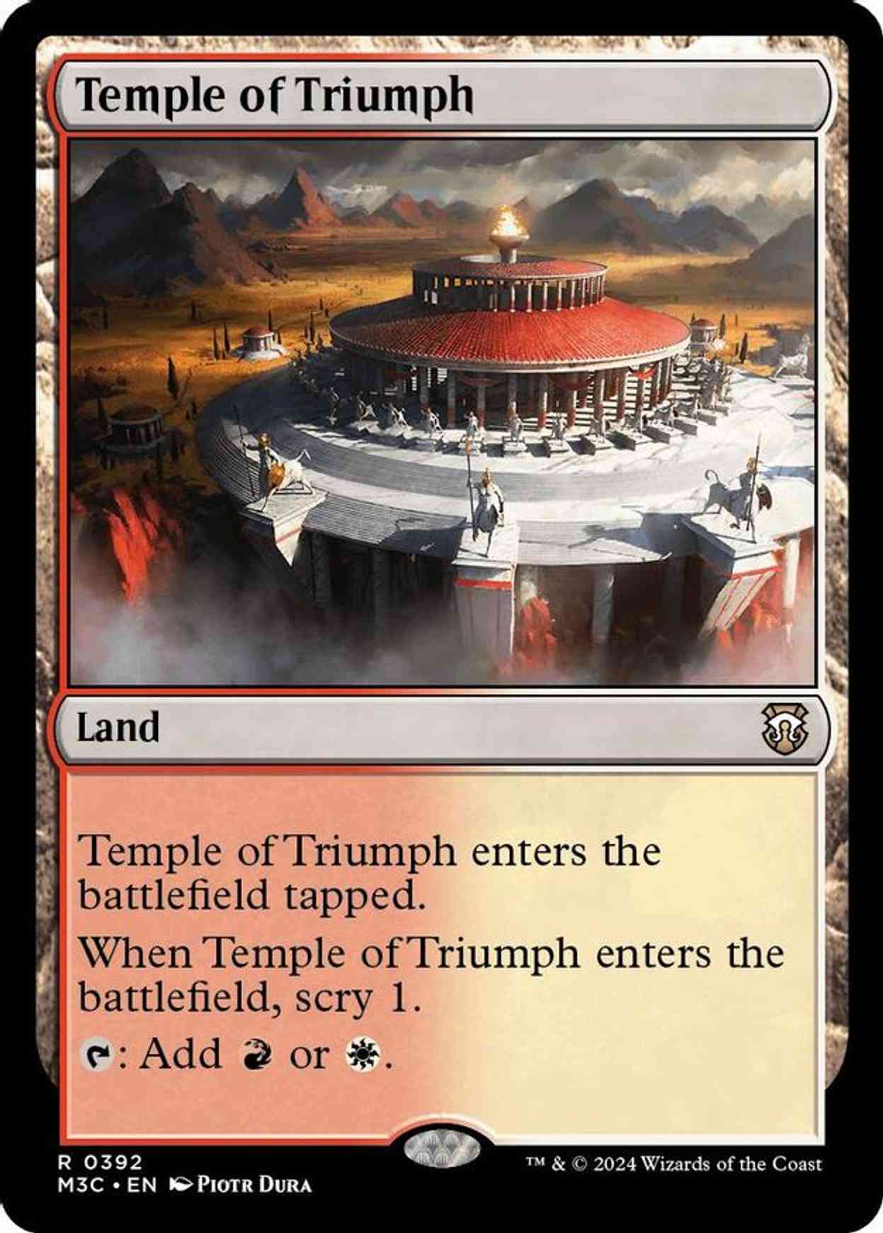 Temple of Triumph (Ripple Foil) magic card front