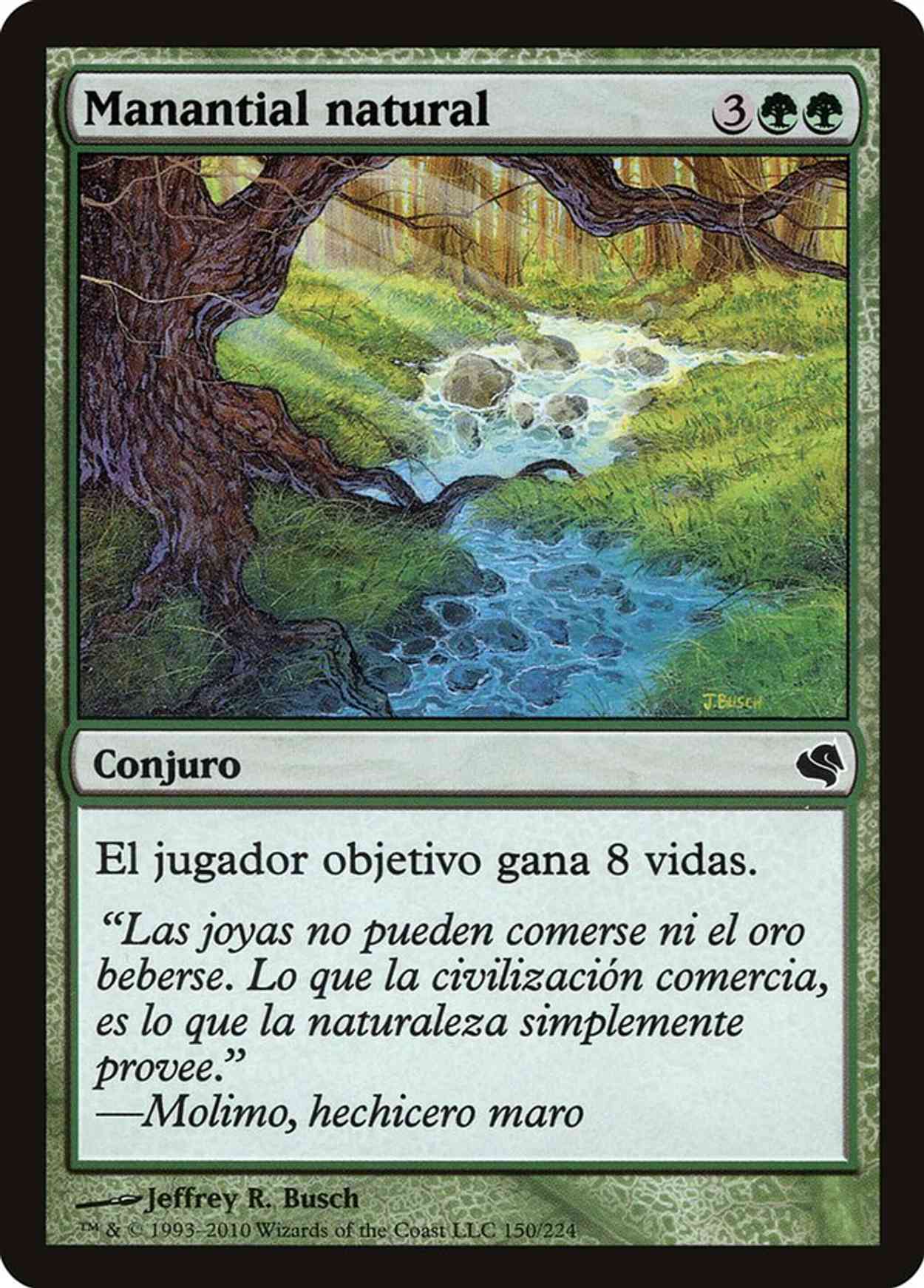 Natural Spring (Retro Frame) magic card front