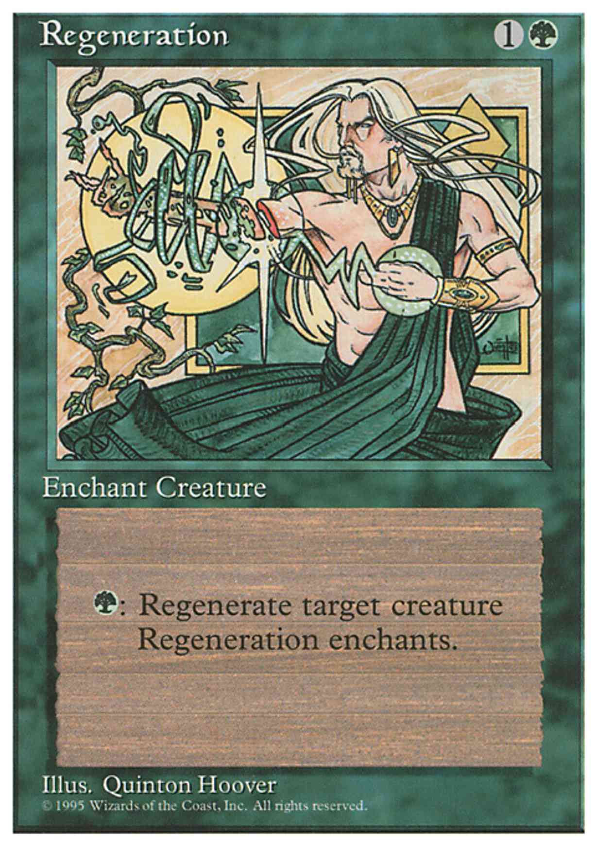 Regeneration magic card front
