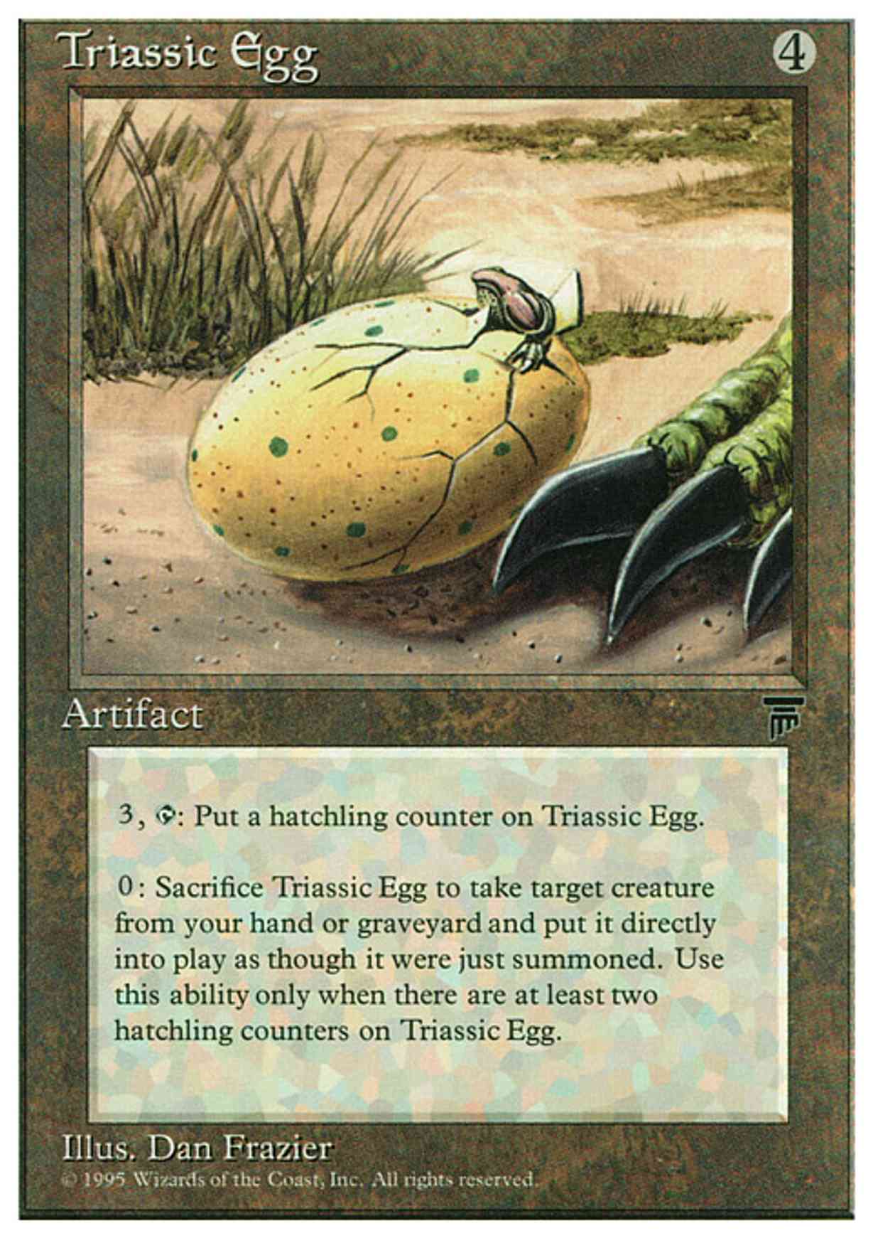 Triassic Egg magic card front