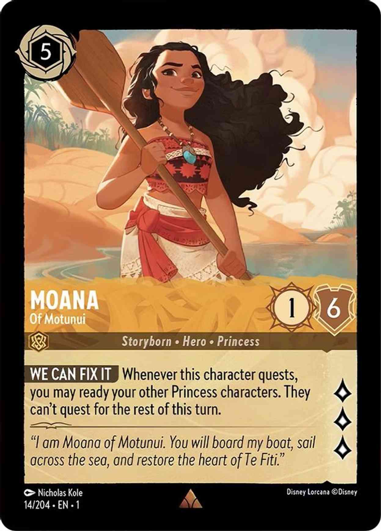 Moana - Of Motunui magic card front