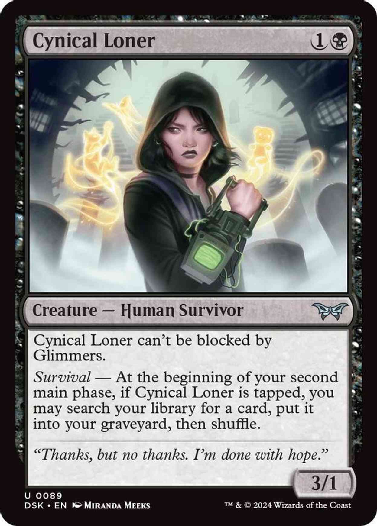 Cynical Loner magic card front