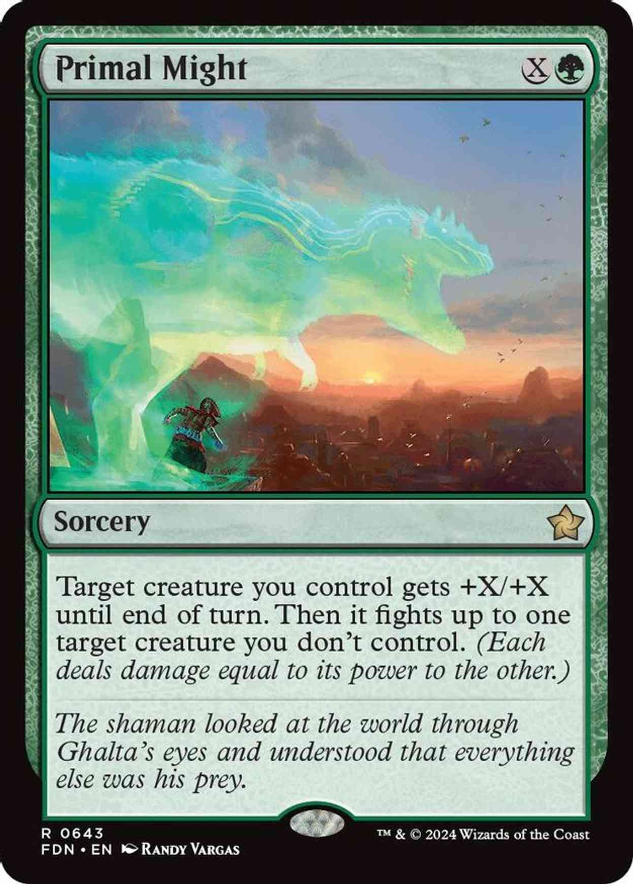 Primal Might magic card front