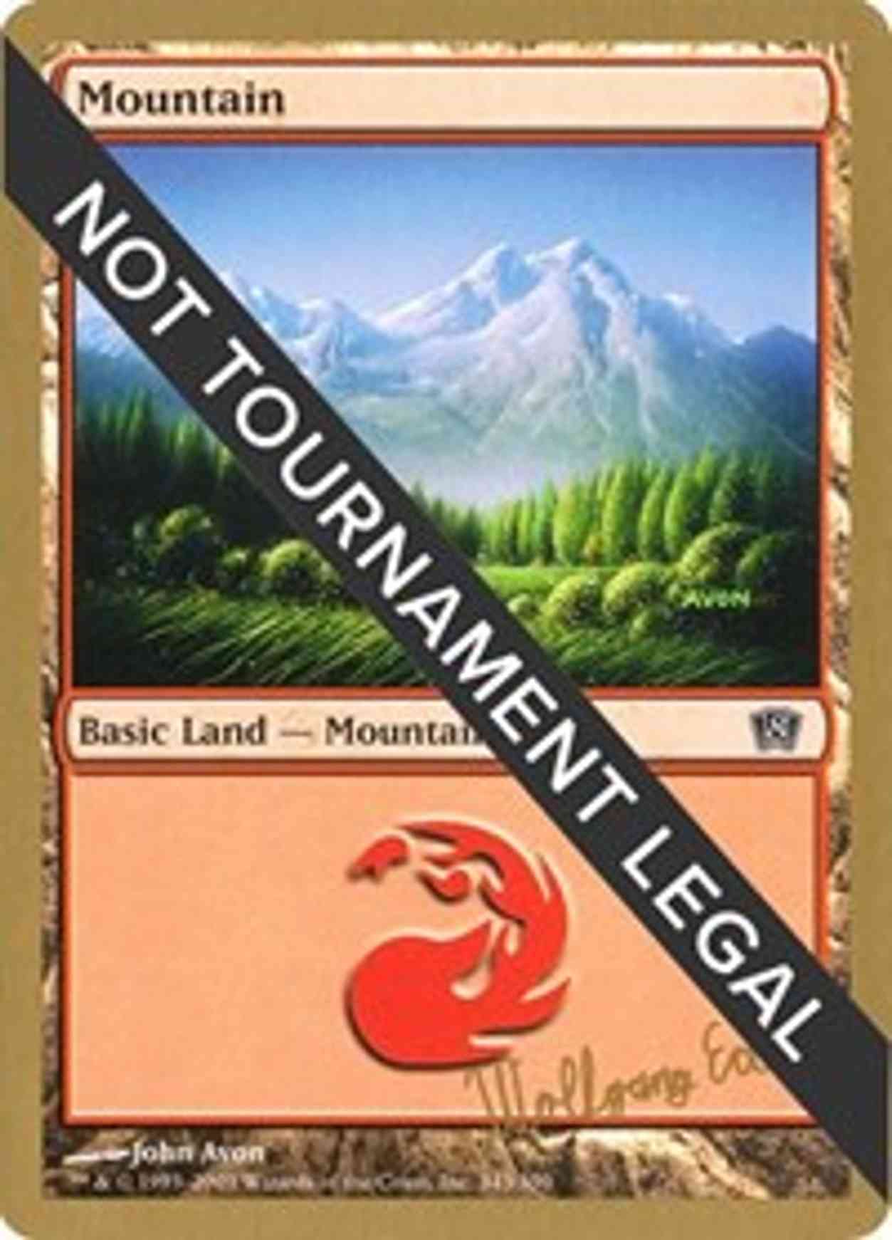 Mountain (343) - 2003 Wolfgang Eder (8ED) magic card front