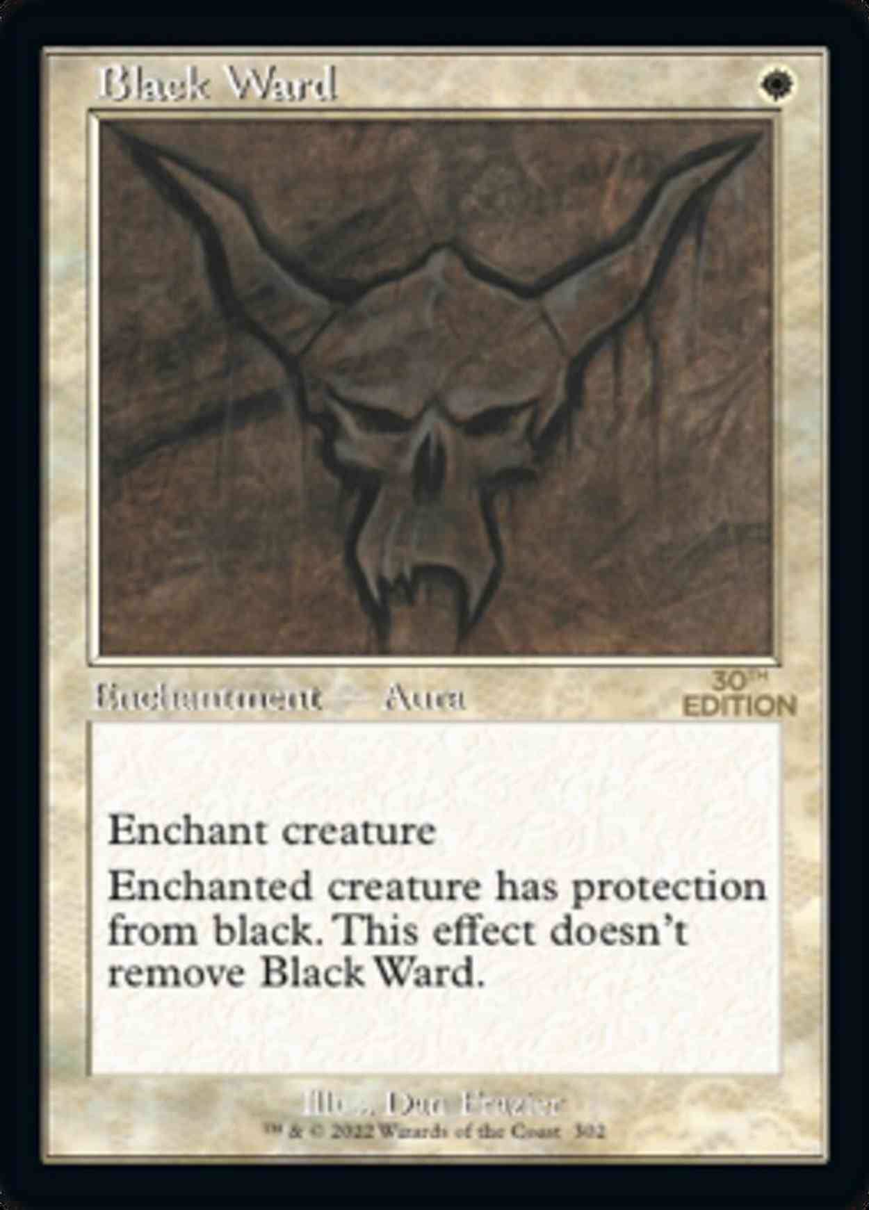 Black Ward (Retro Frame) magic card front