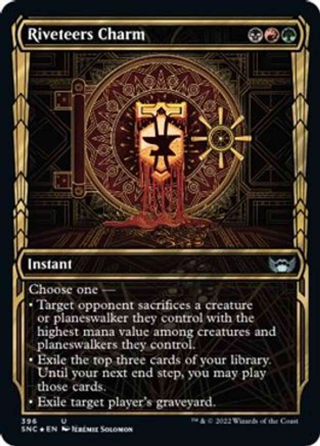 Riveteers Charm (Gilded Foil) magic card front