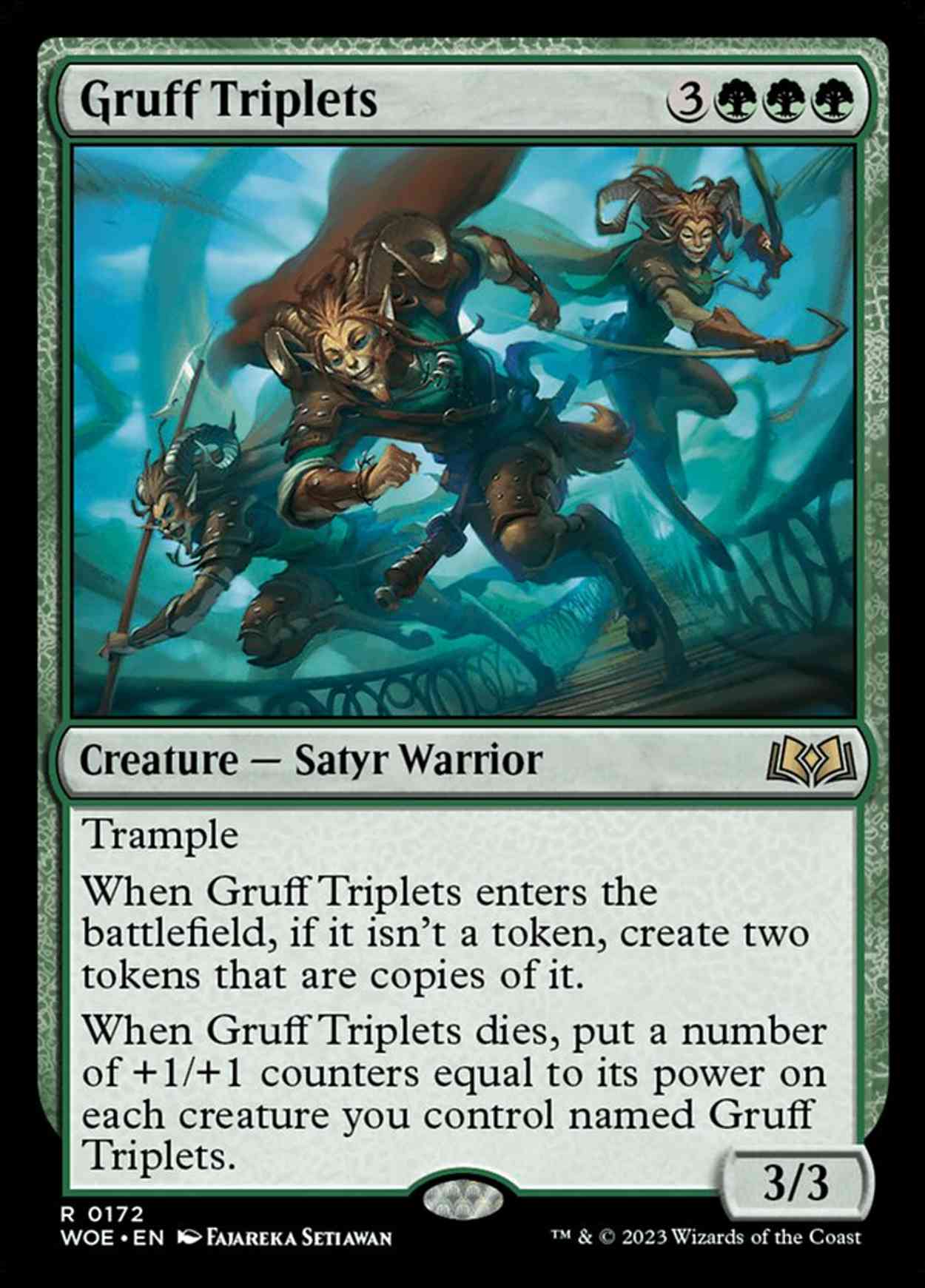 Gruff Triplets magic card front