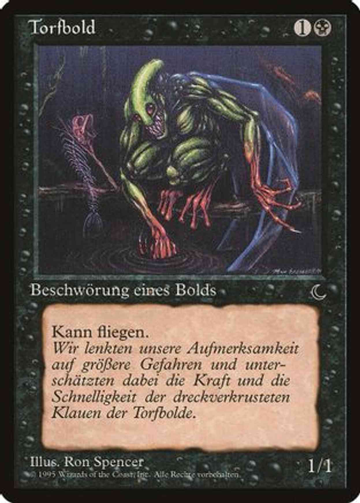 Bog Imp (German) - "Torfbold" magic card front