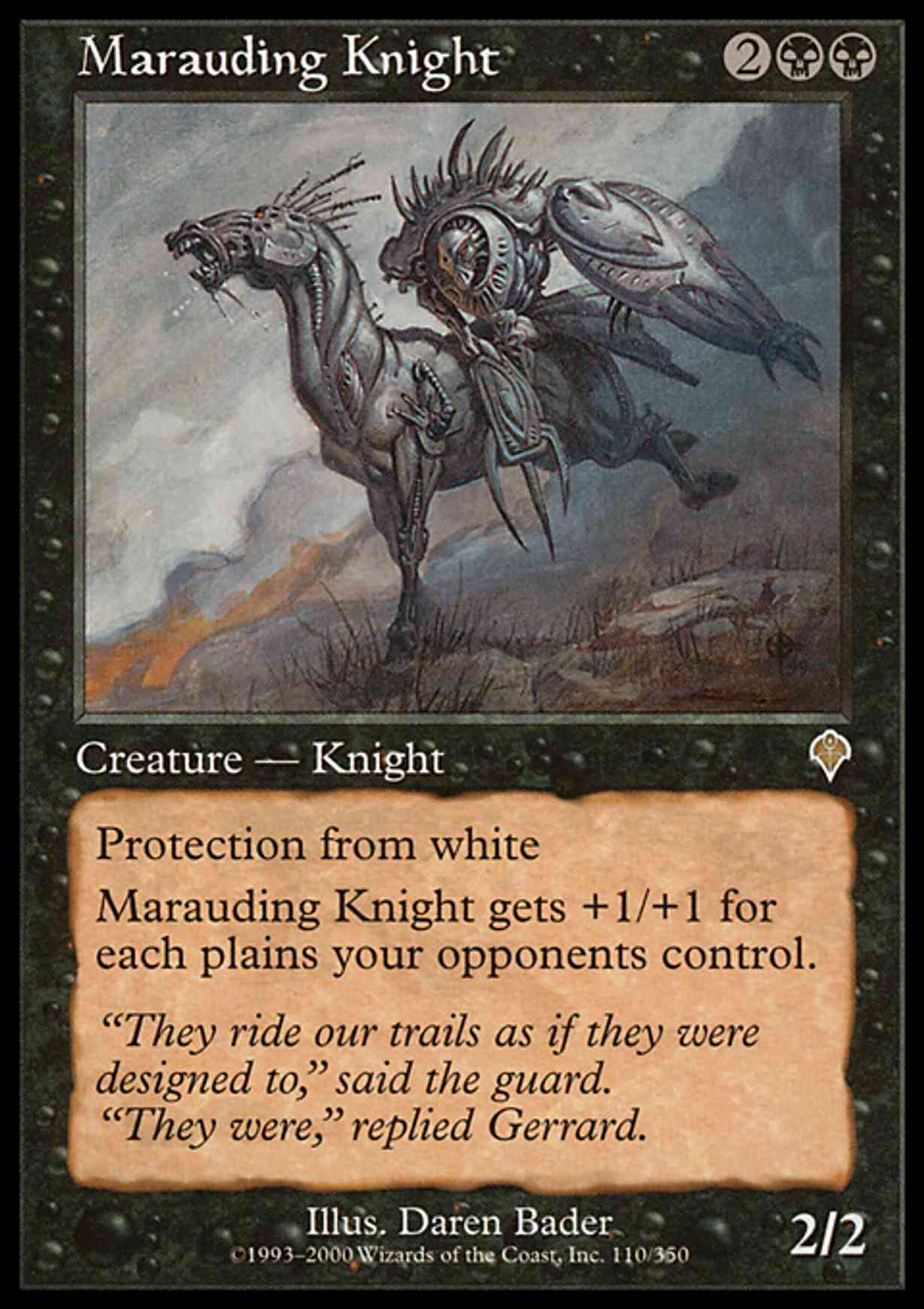 Marauding Knight magic card front