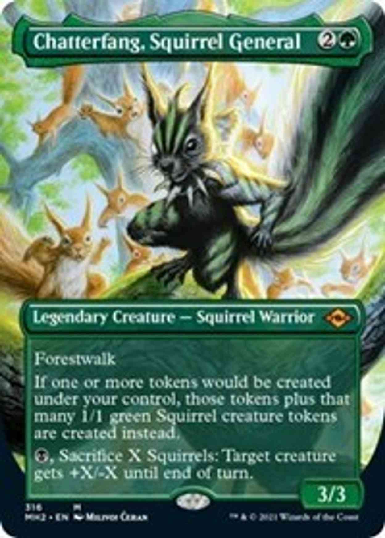 Chatterfang, Squirrel General (Borderless) magic card front