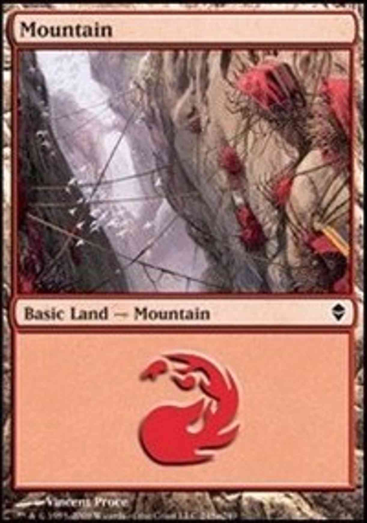 Mountain (245a) magic card front