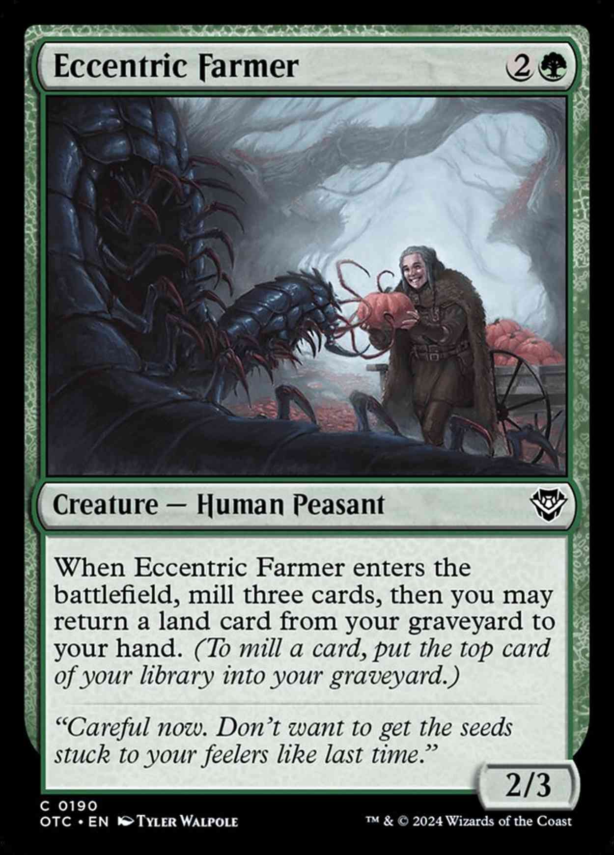 Eccentric Farmer magic card front