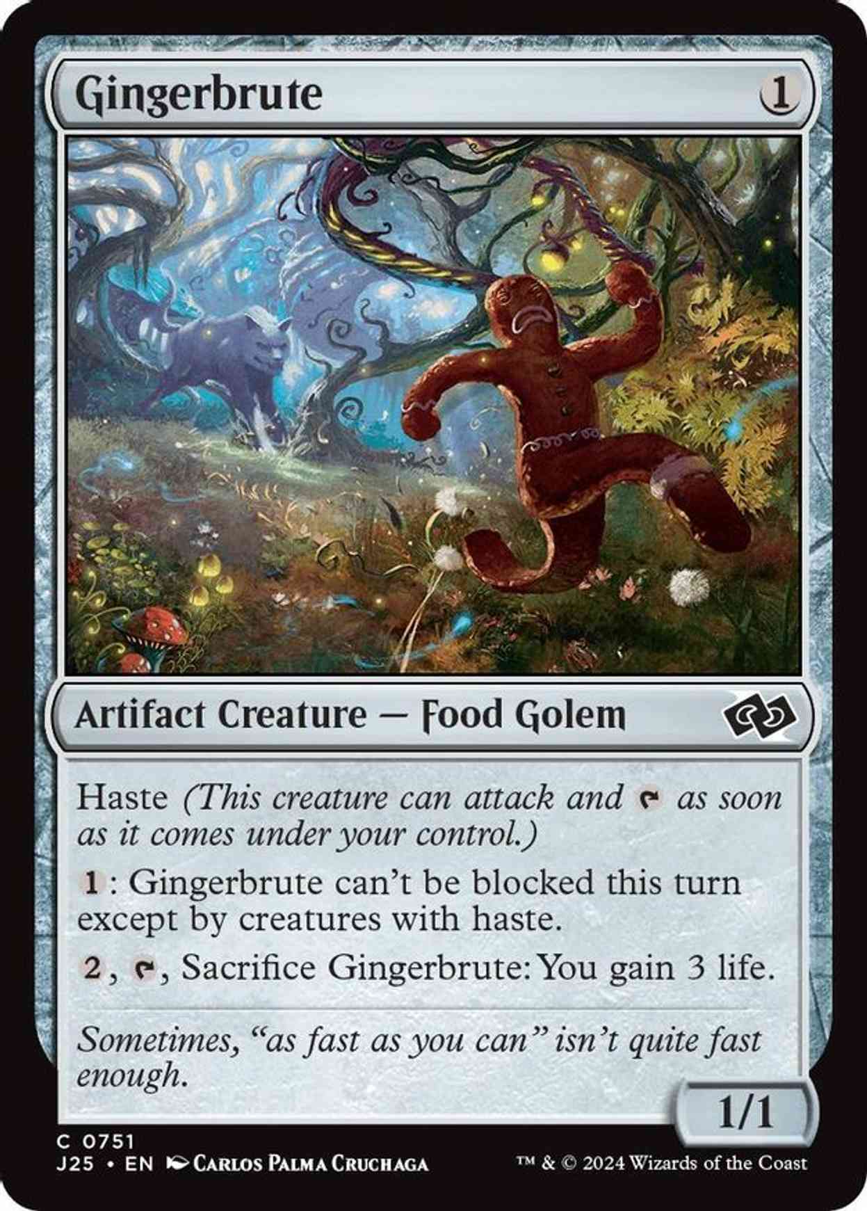 Gingerbrute magic card front