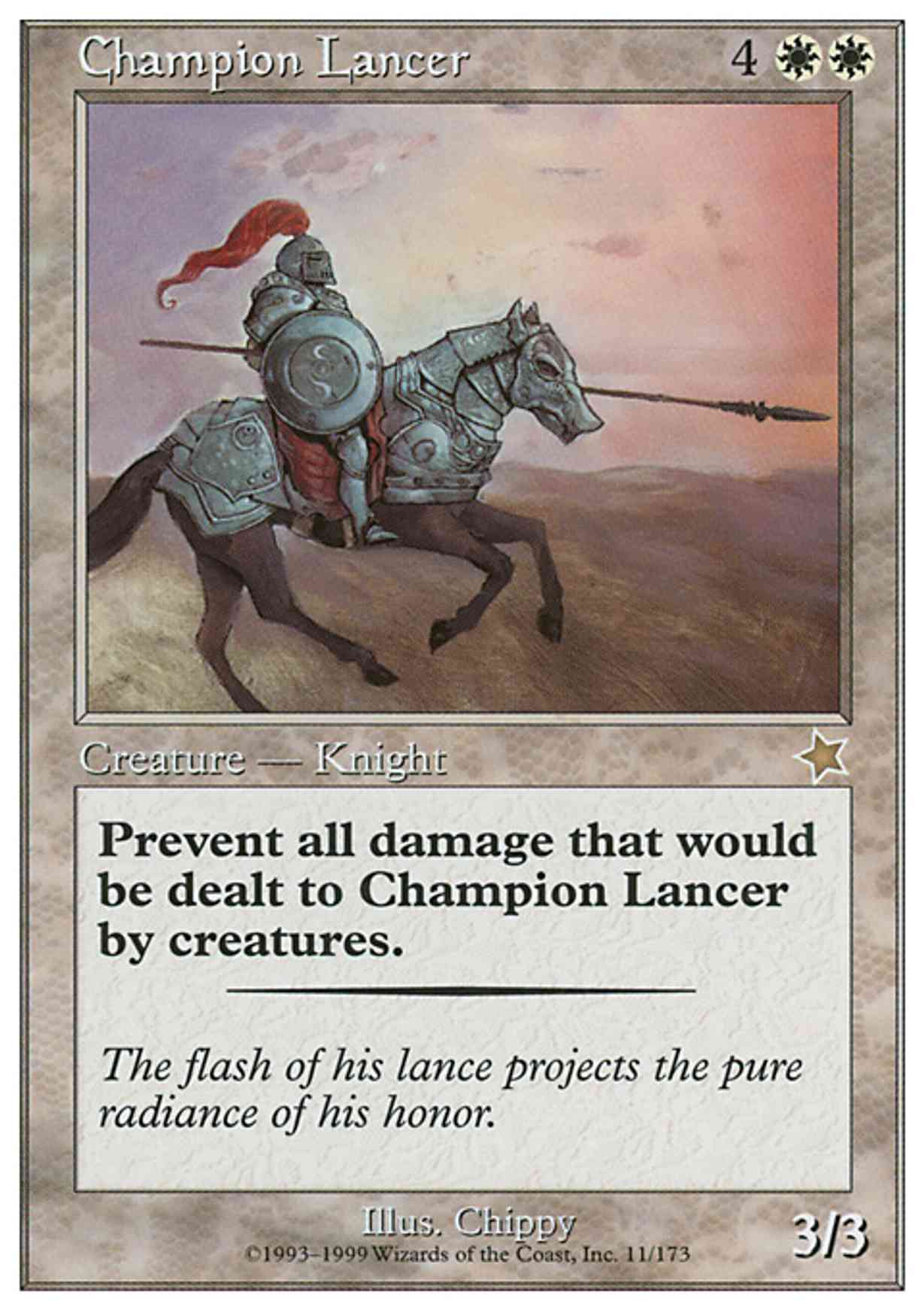 Champion Lancer magic card front