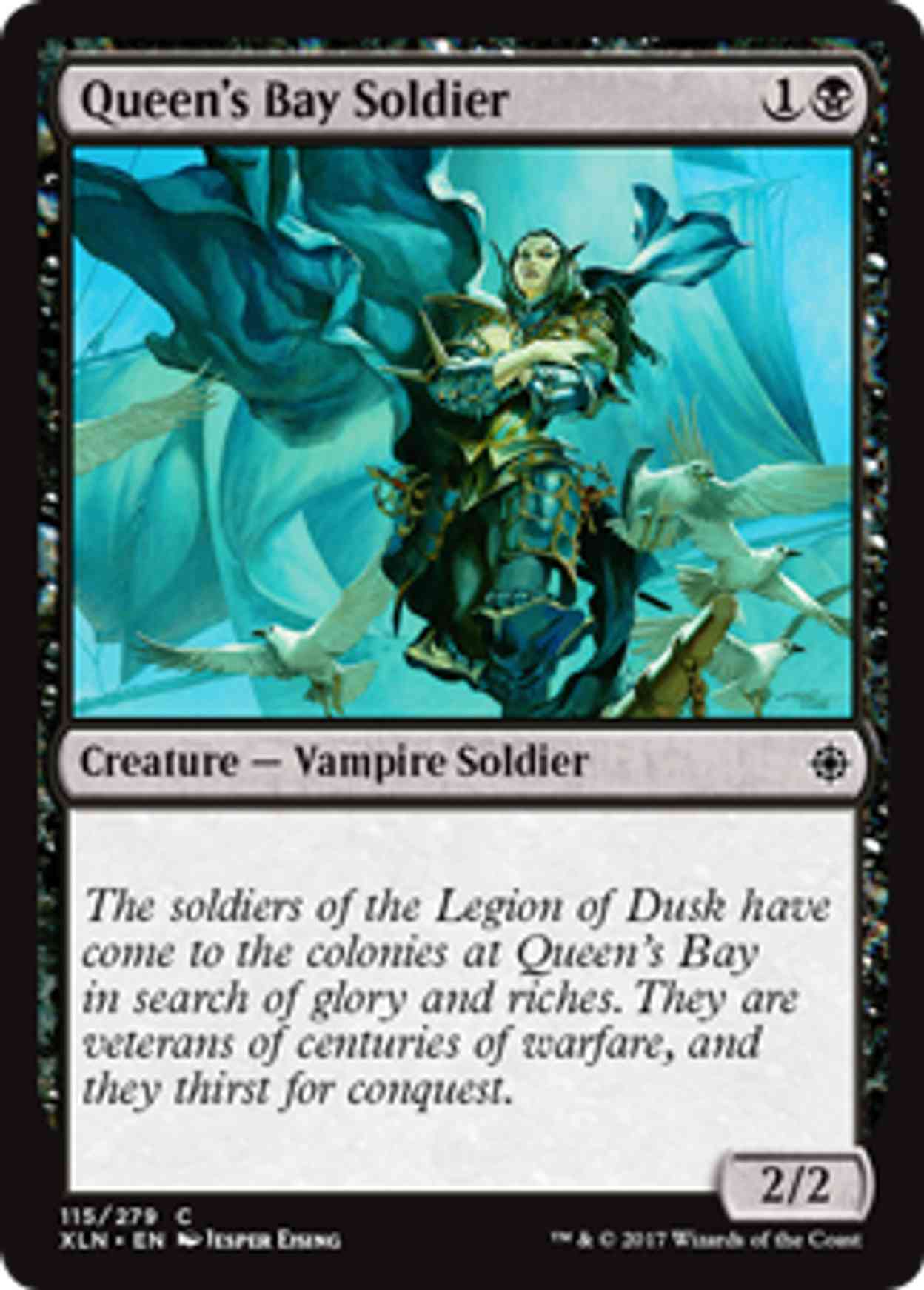 Queen's Bay Soldier magic card front