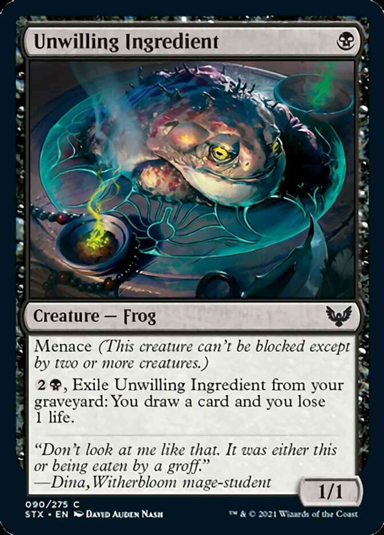 Unwilling Ingredient magic card front