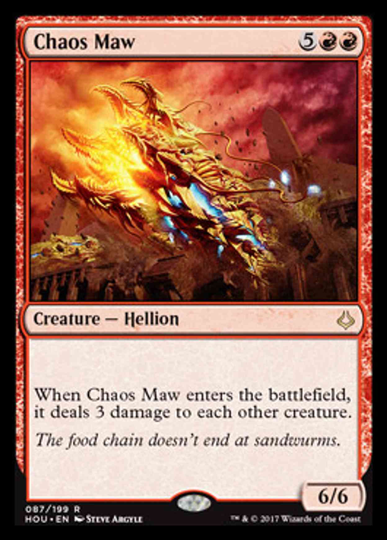 Chaos Maw magic card front