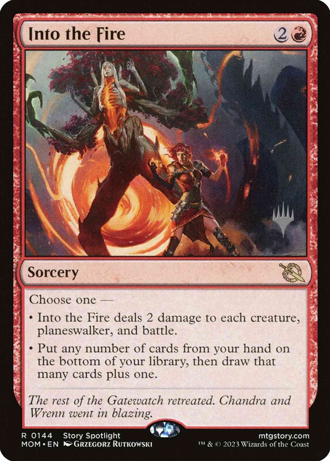 Into the Fire magic card front