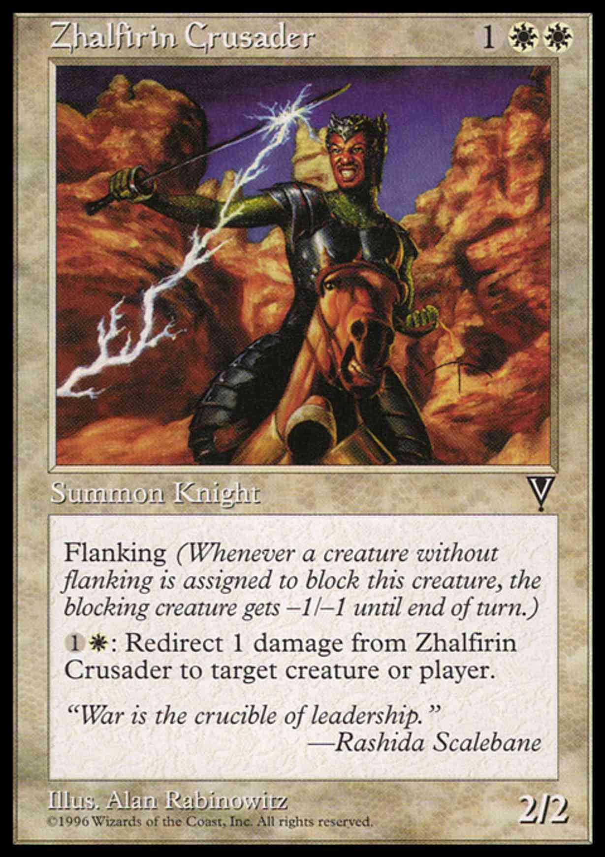 Zhalfirin Crusader magic card front