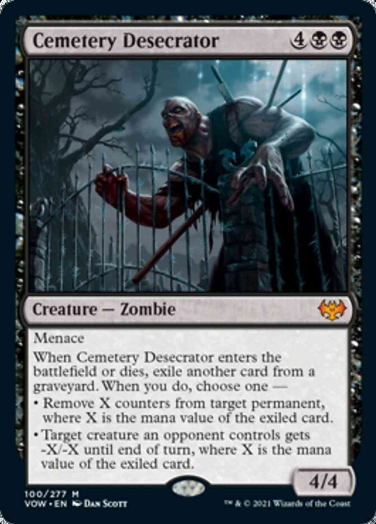Cemetery Desecrator magic card front