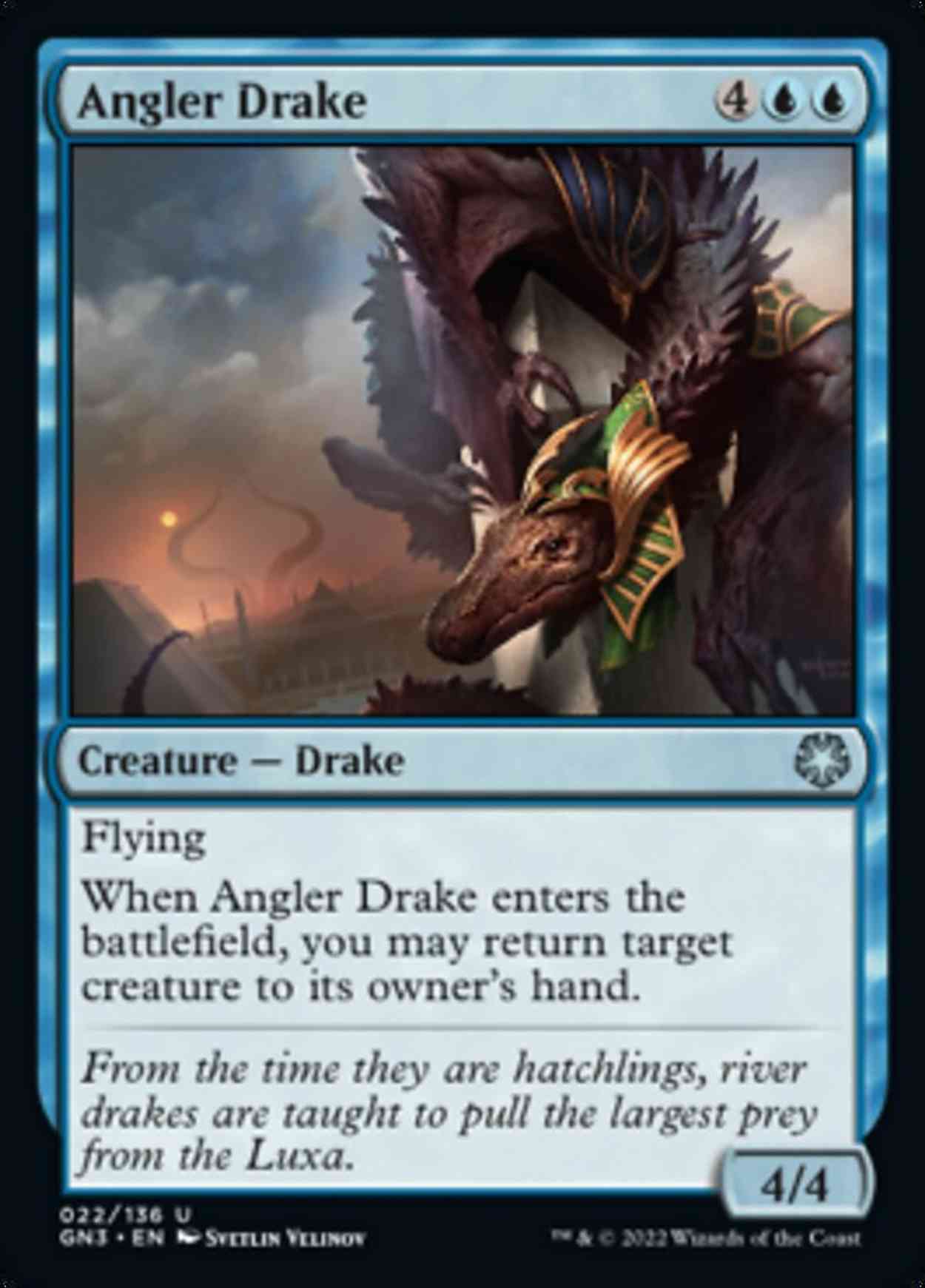 Angler Drake magic card front