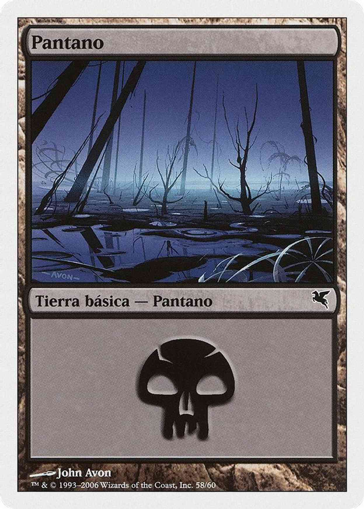 Swamp (Spanish) - "Pantano" (F58) magic card front