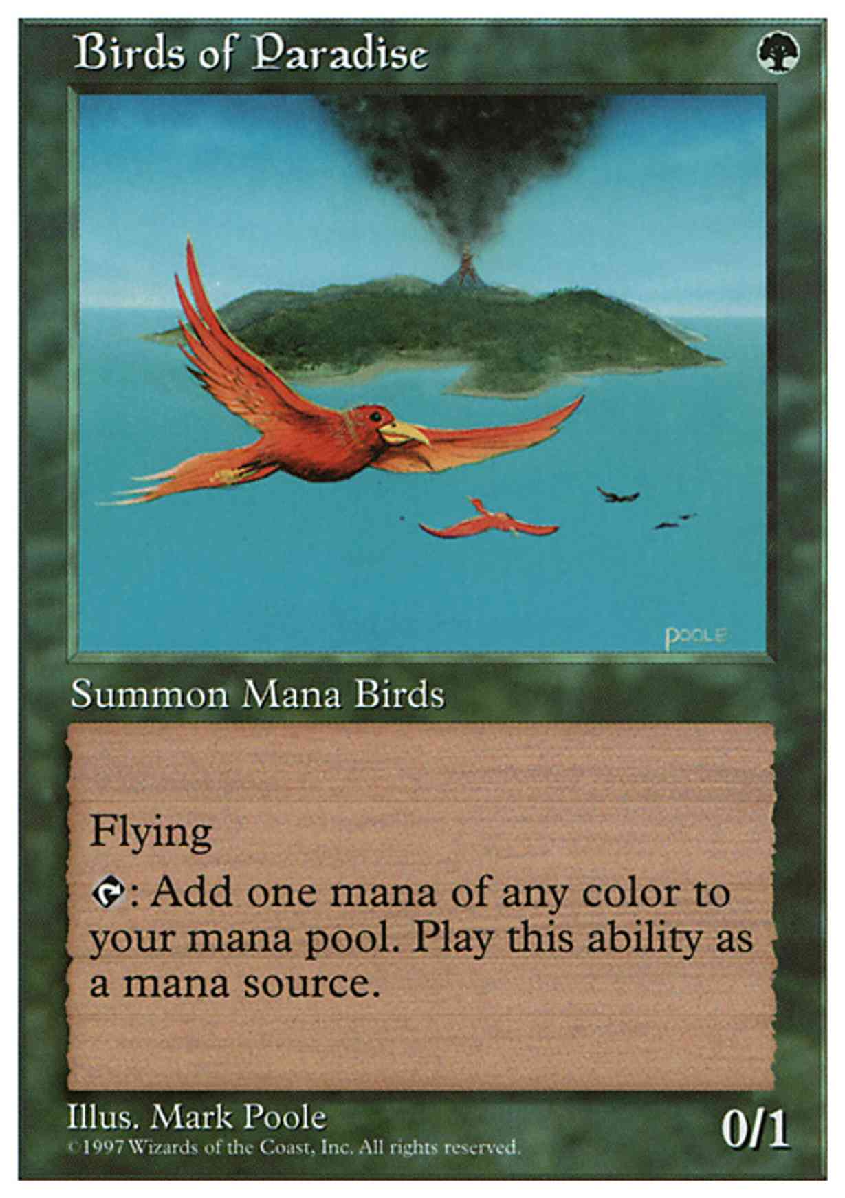Birds of Paradise magic card front