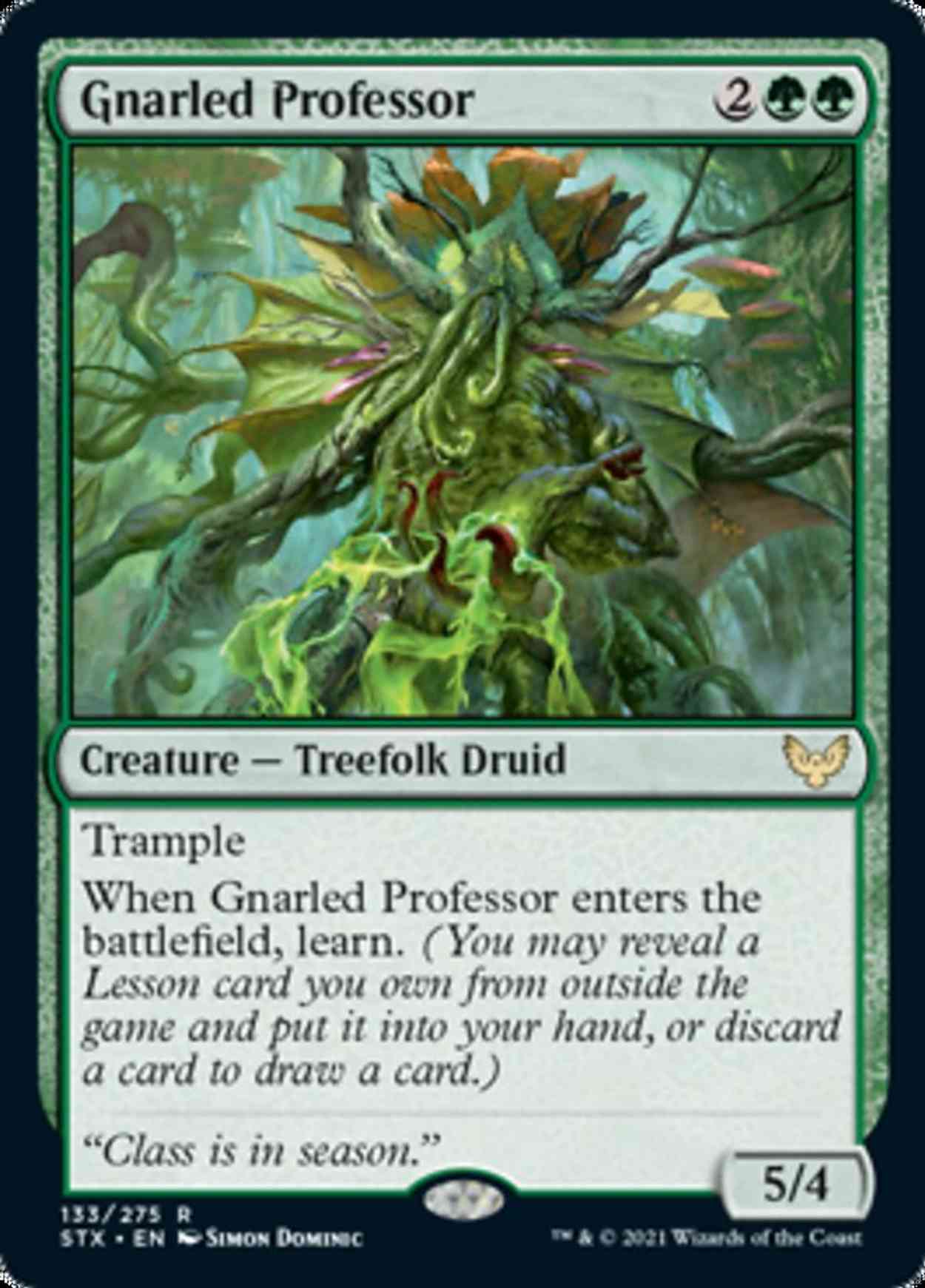 Gnarled Professor magic card front