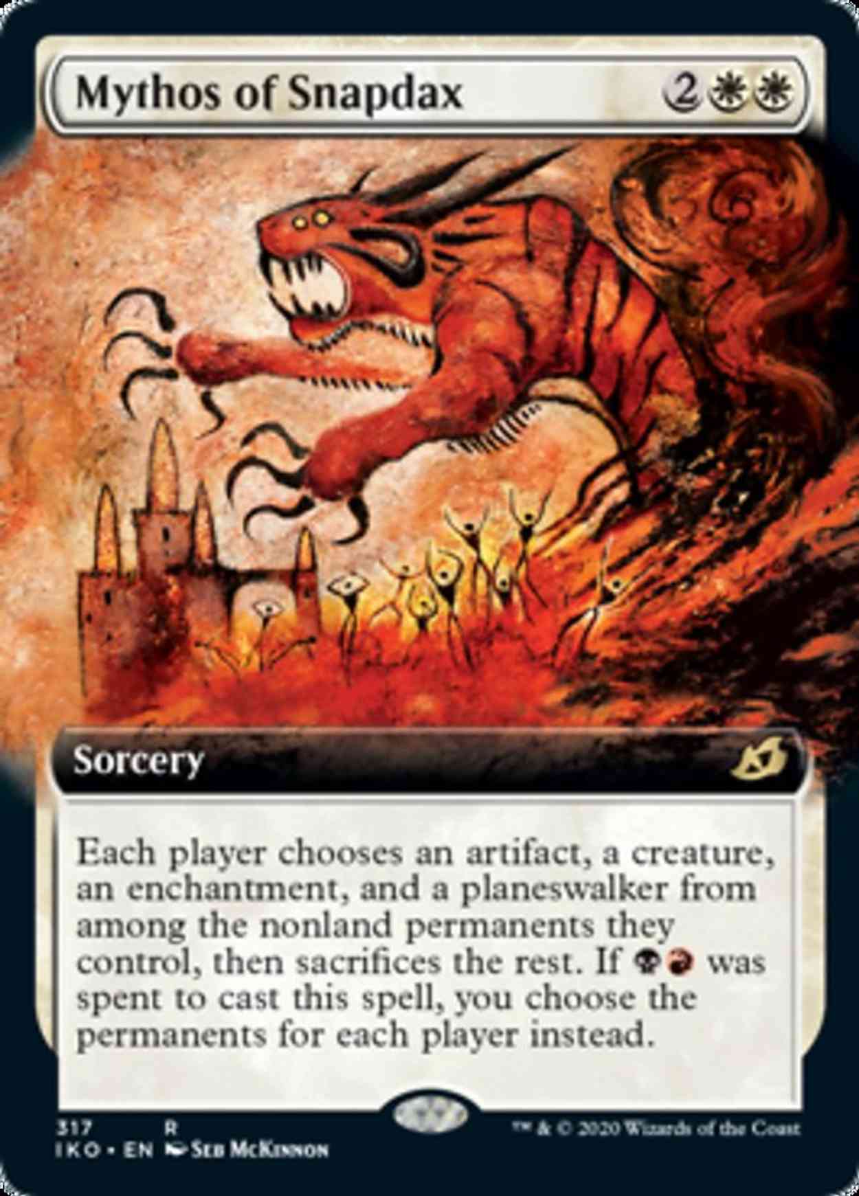 Mythos of Snapdax (Extended Art) magic card front