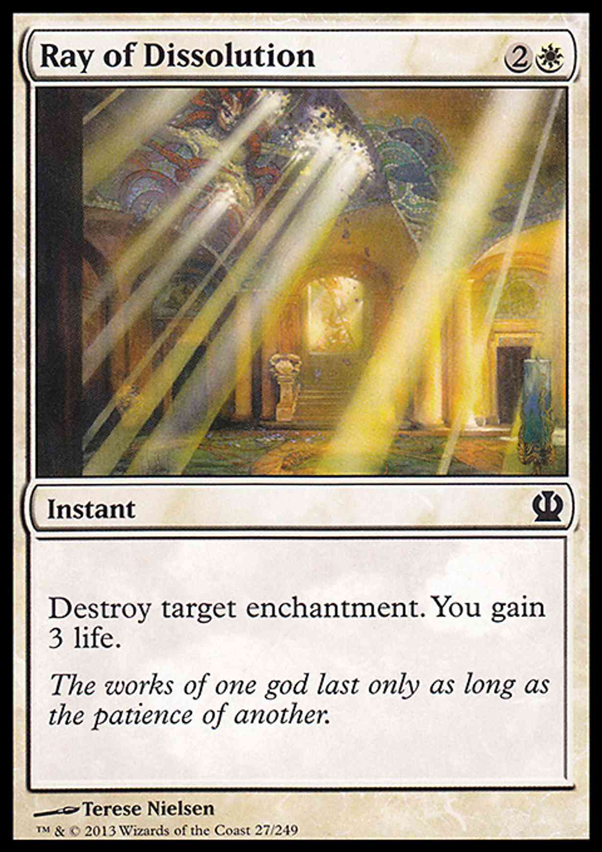 Ray of Dissolution magic card front