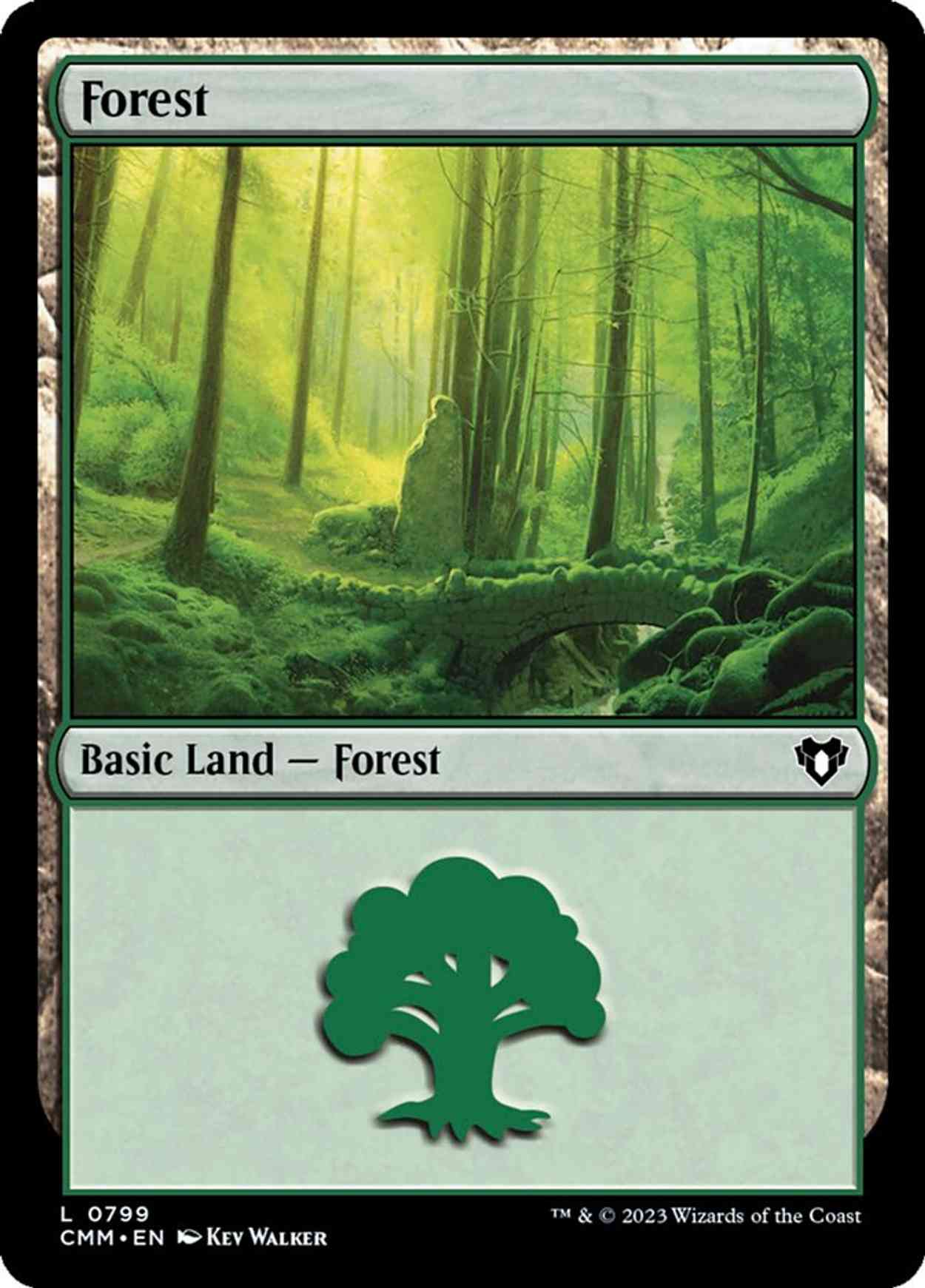 Forest (0799) magic card front