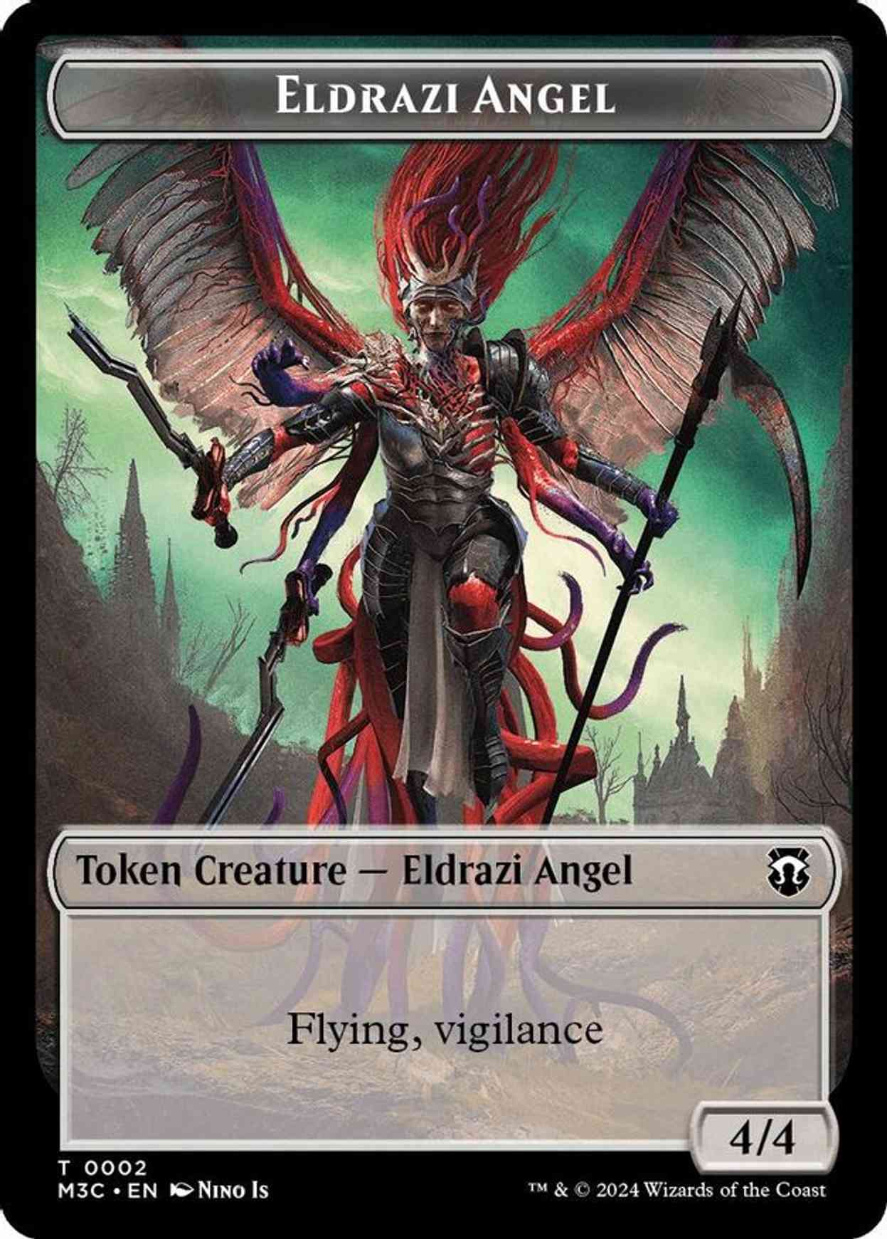 Eldrazi Angel (Ripple Foil) // Copy Double-Sided Token magic card front