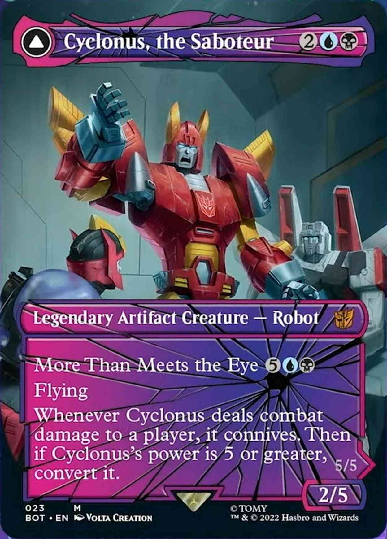 Cyclonus, the Saboteur (Shattered Glass) magic card front