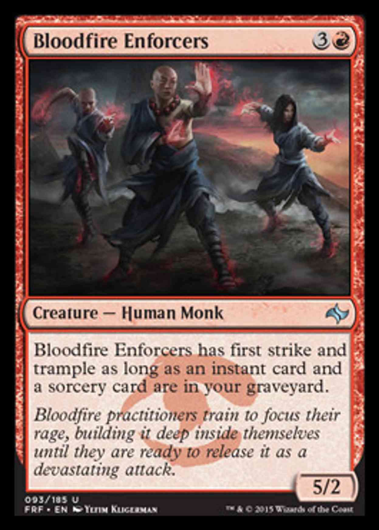Bloodfire Enforcers magic card front
