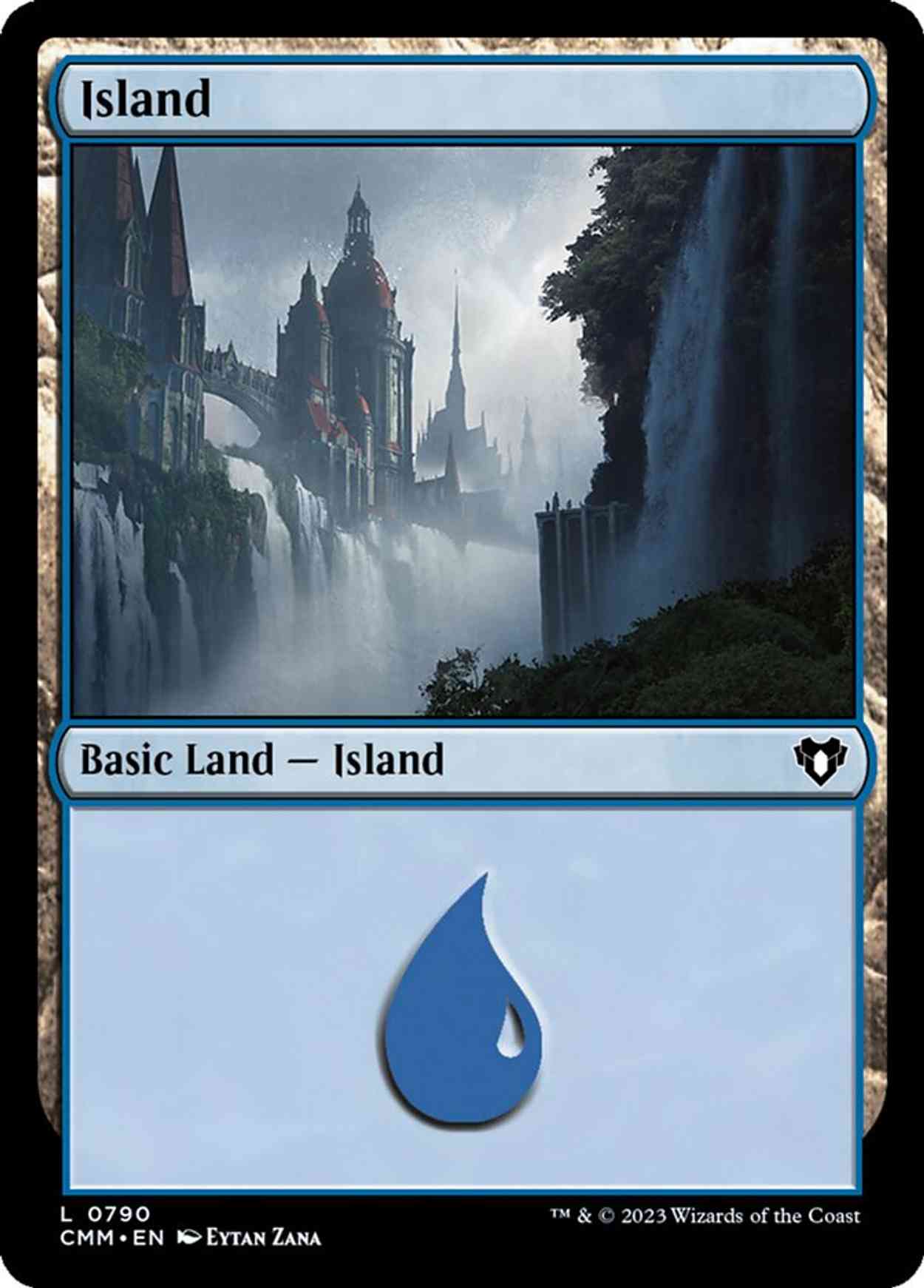 Island (0790) magic card front
