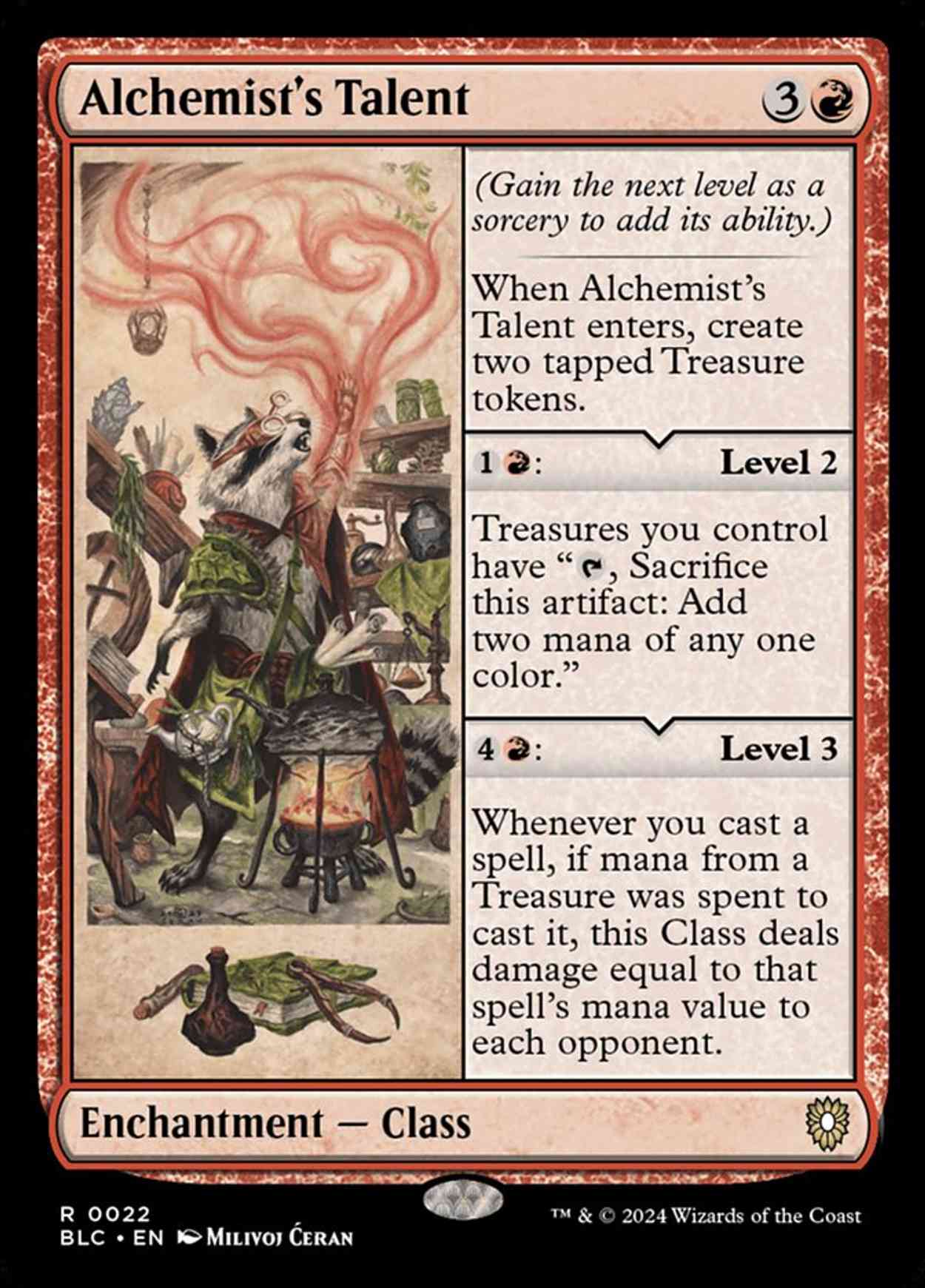 Alchemist's Talent magic card front