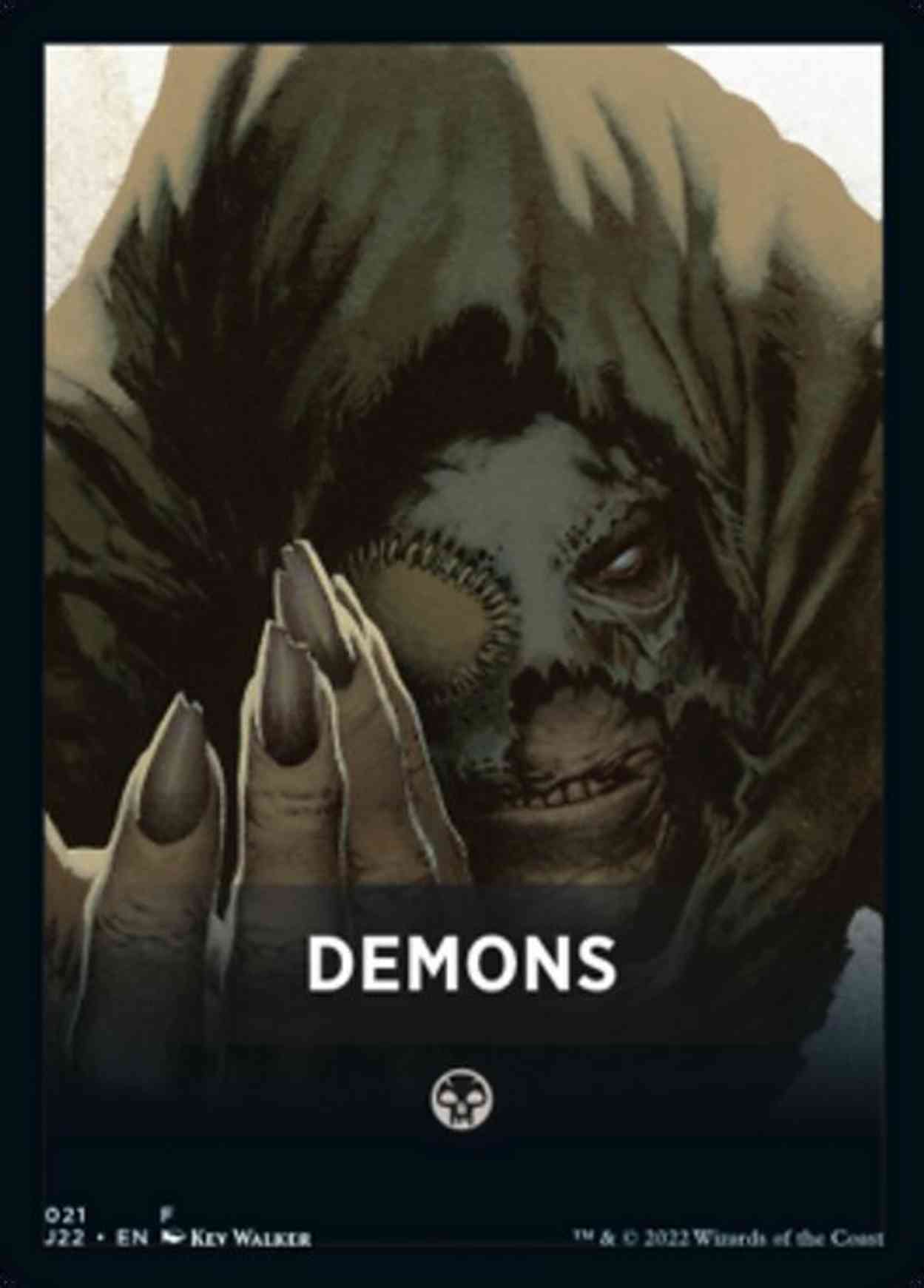Demons Theme Card magic card front