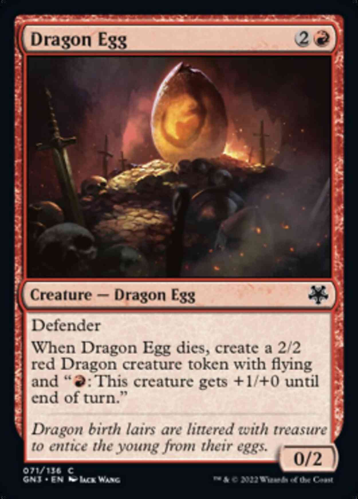 Dragon Egg magic card front