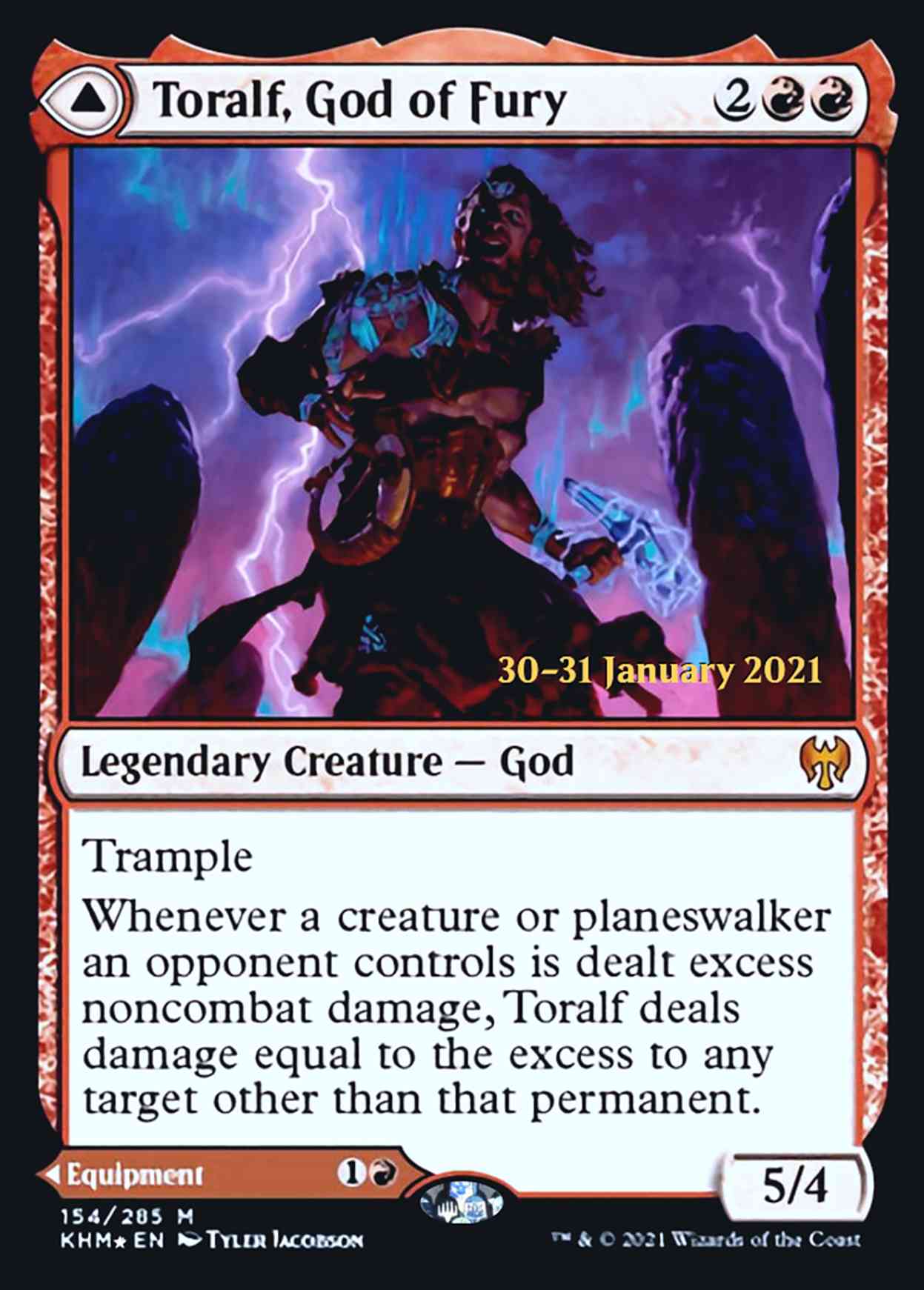 Toralf, God of Fury magic card front